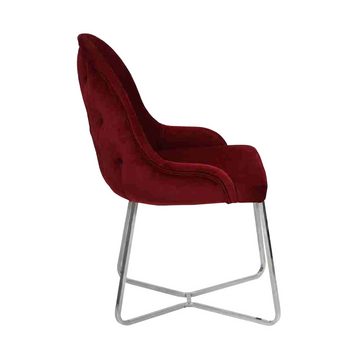 JVmoebel Esszimmerstuhl Modern Rot 2x Stühle Luxus Esszimmer Einrichtung Stühle Neu Möbel (2 St), Made in Europa