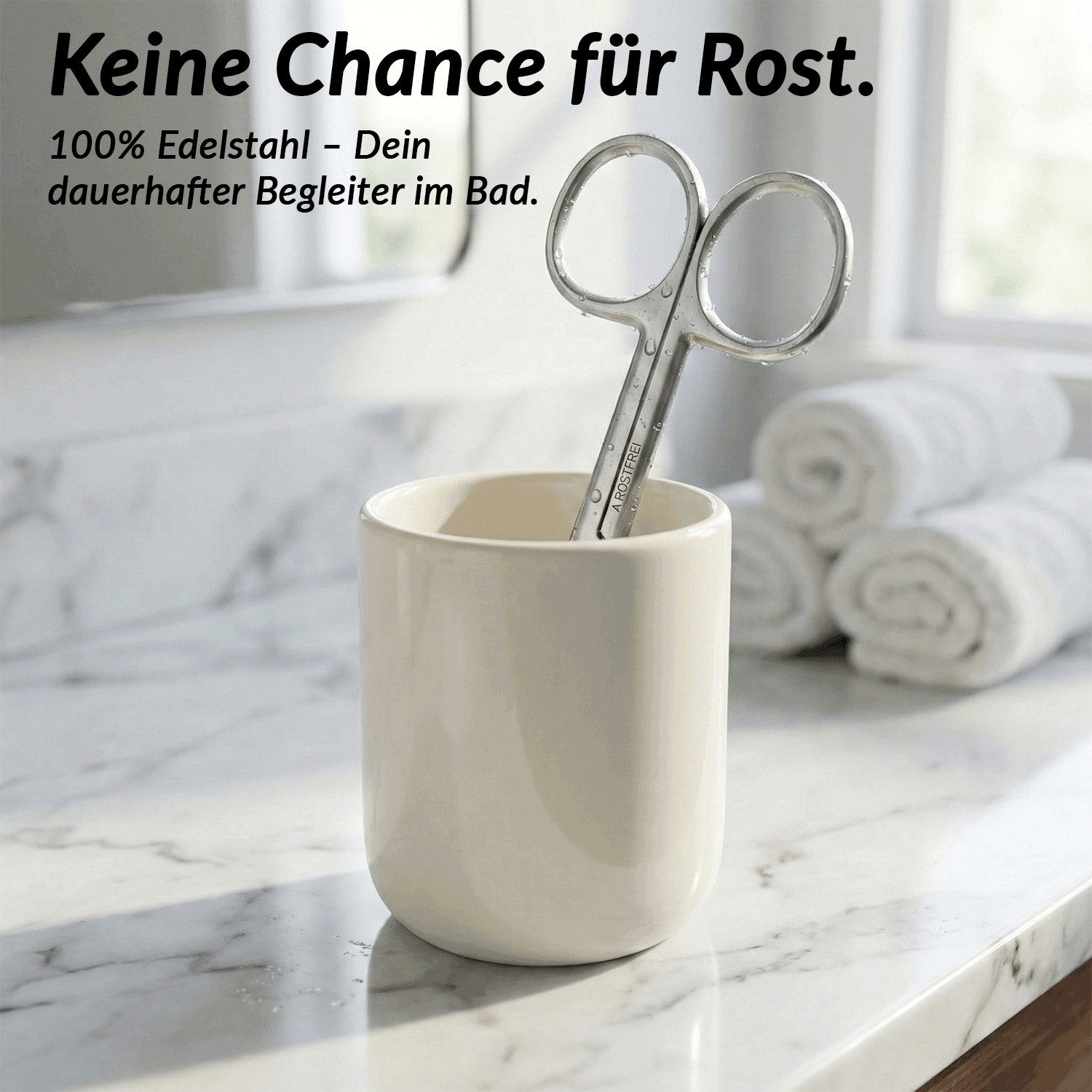 May Haushaltsschere Feine Schere Allzweckschere Kleine Schere mit gerader Schneide – Bild 4 von 5