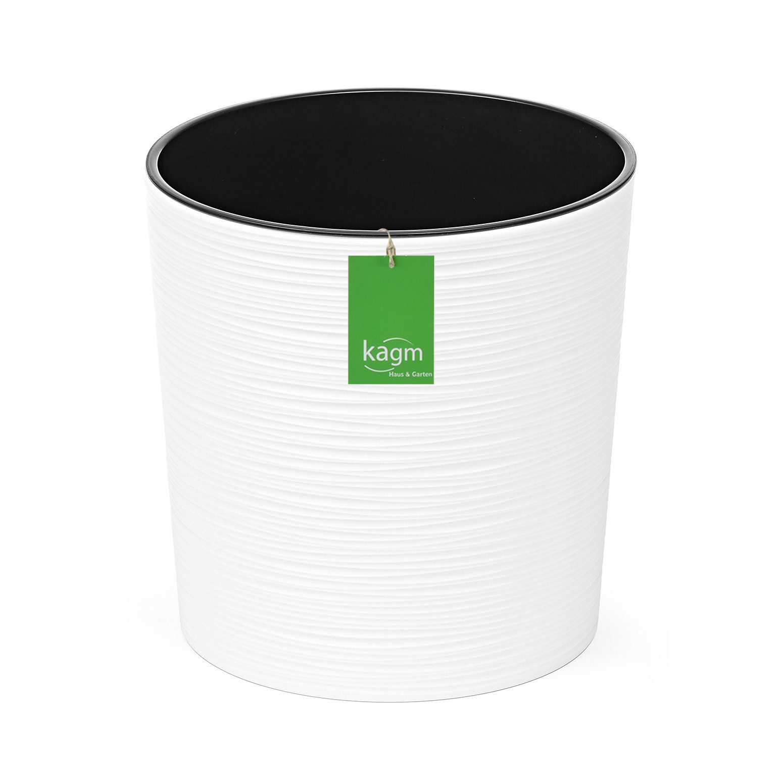 KAGM Pflanzkübel Blumenkübel Blumentopf in Rillenoptik rund 3 Farben 3 Größ günstig online kaufen