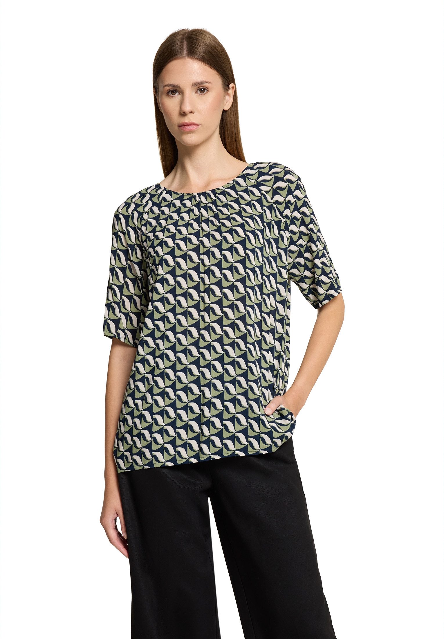Schlupfbluse Betty Barclay Damen Schlupfbluse mit Rundhalsausschnitt