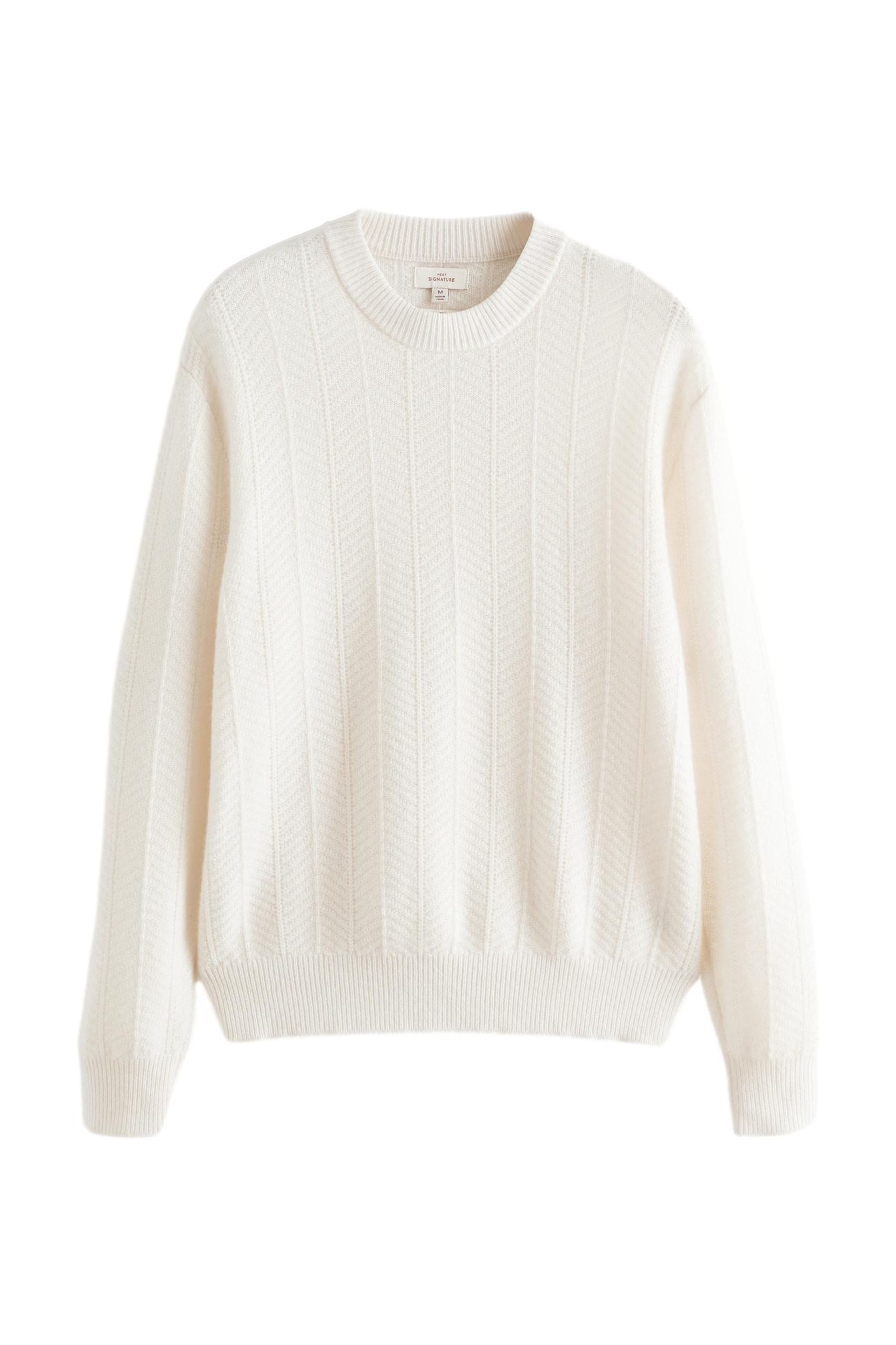 Next Kaschmirpullover Regular Fit Rundhalspullover Lambswool/Kaschmir günstig online kaufen