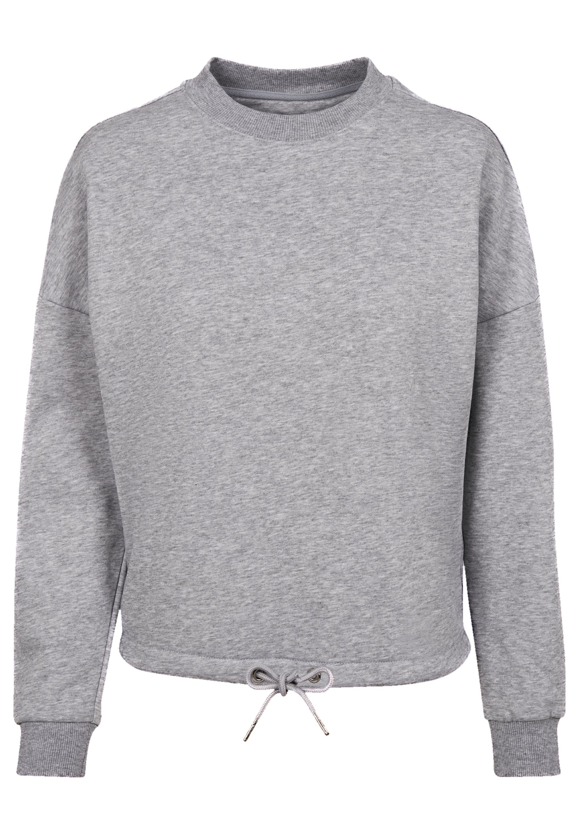 F4NT4STIC Sweatshirt Ahoi heather grey Jan Knut Print Anker Hamburg &