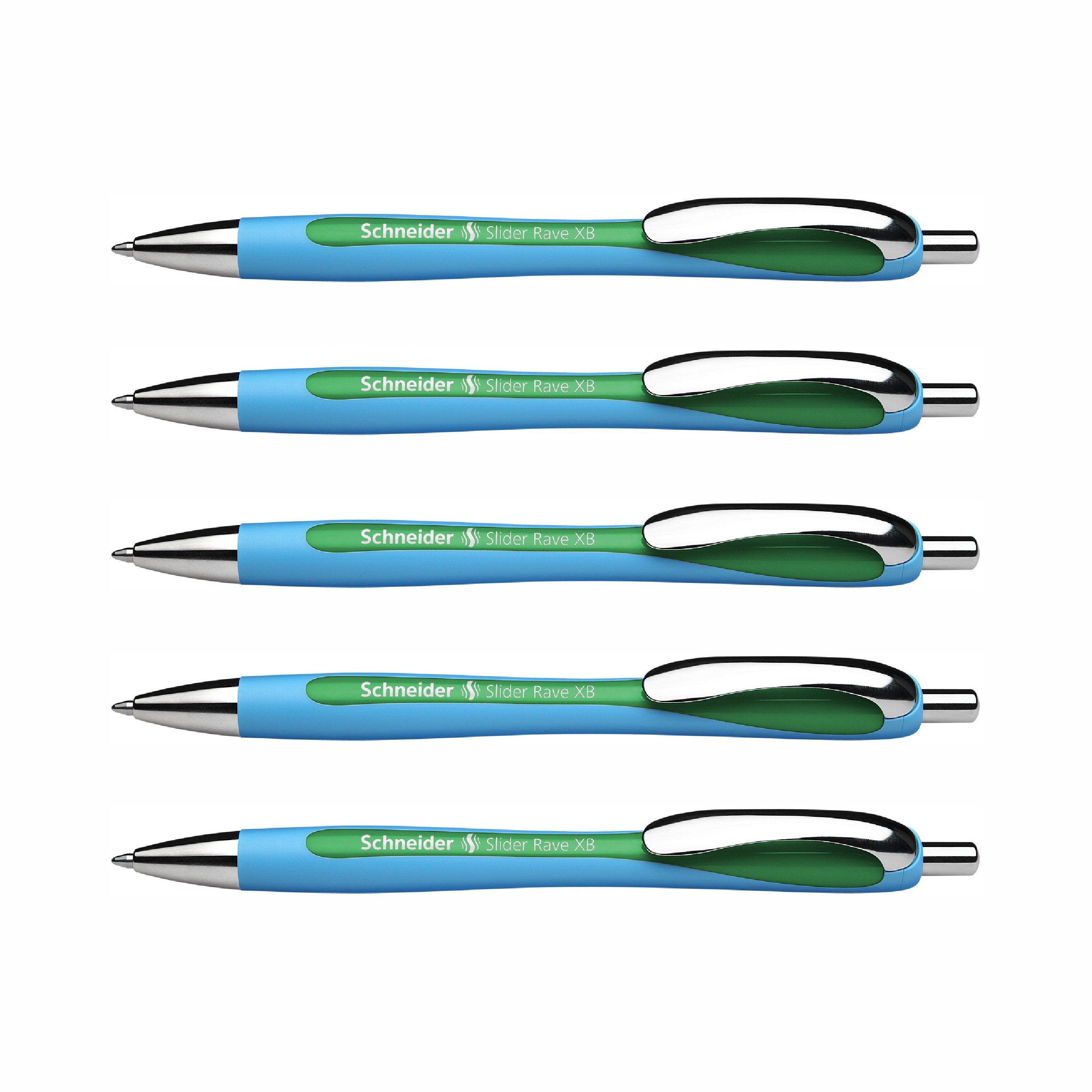 Schneider Kugelschreiber Slider Rave XB 5er-Pack