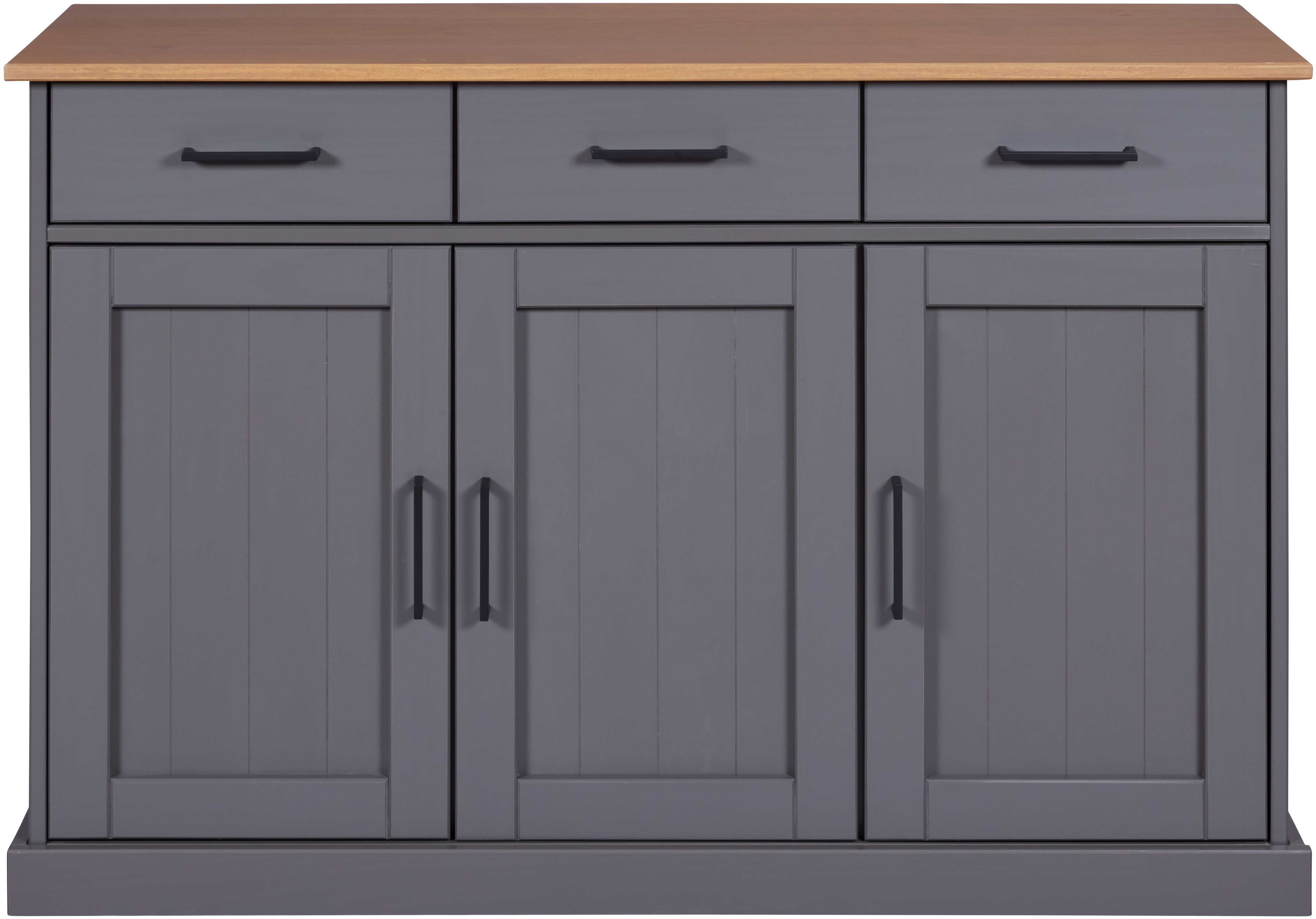 Inter Link Anrichte Forenzo Kiefer Massivholz, Kommode mit viel Stauraum (1 St), Sideboard im Landhausstil, FSC-Zertifiziert, BxTxH: 131 x 45 x 86 cm