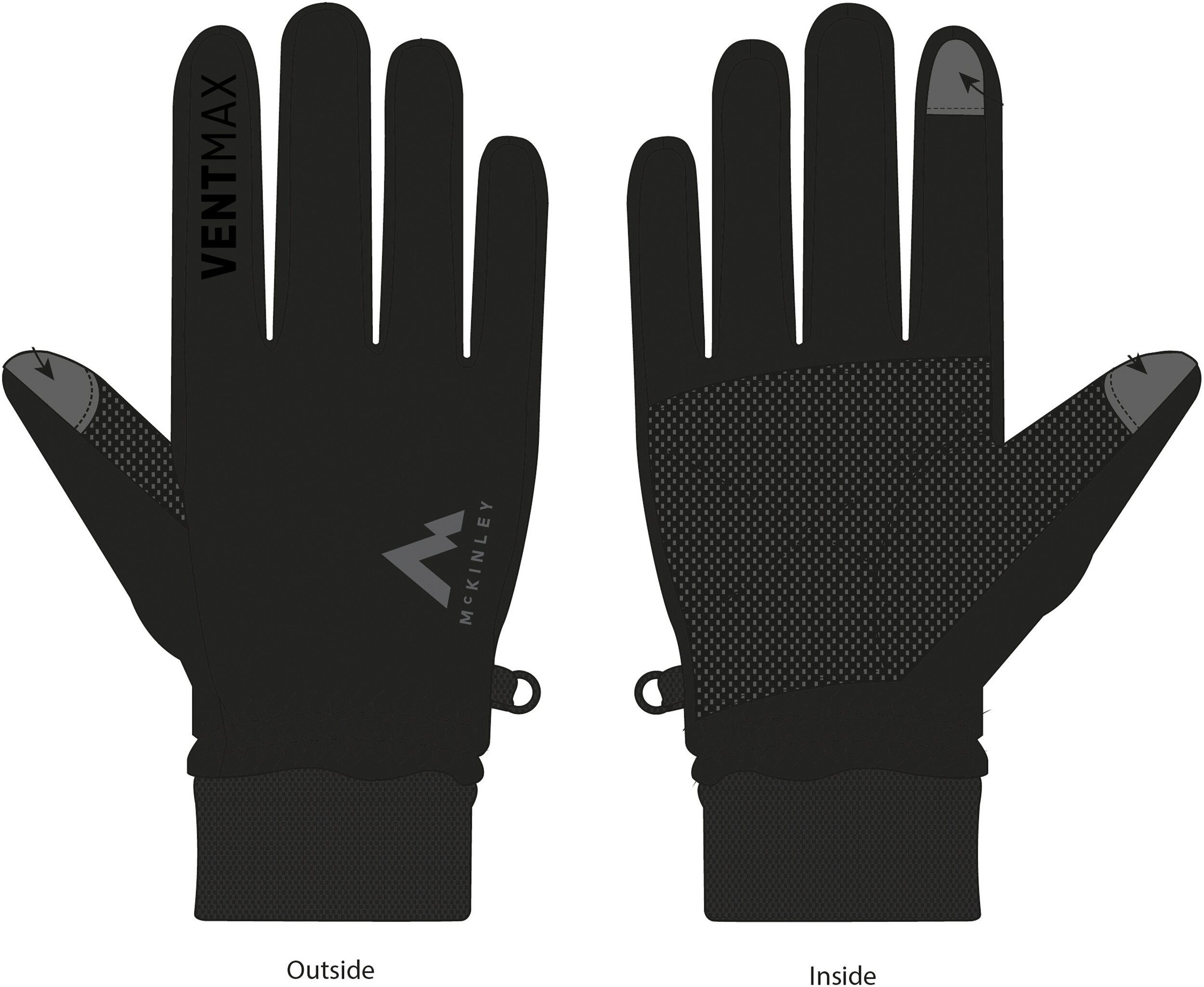 McKINLEY Skihandschuhe Ux.-Handschuh NARVIK ux BRAUN MIT MOTIV