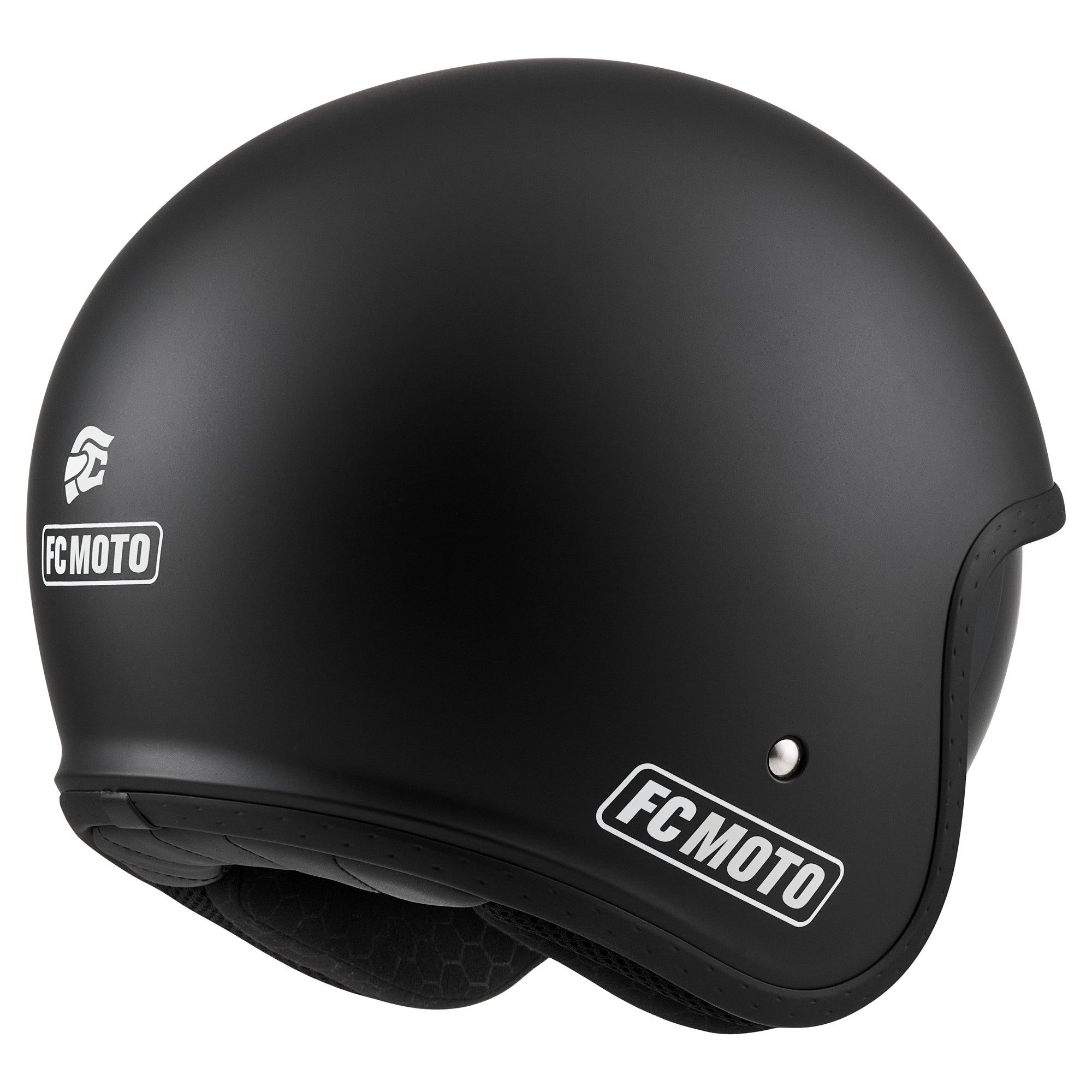 FC-Moto Motorradhelm G-295 Jethelm, Herausnehmbares Innenfutter,integriertes Sonnenvisier