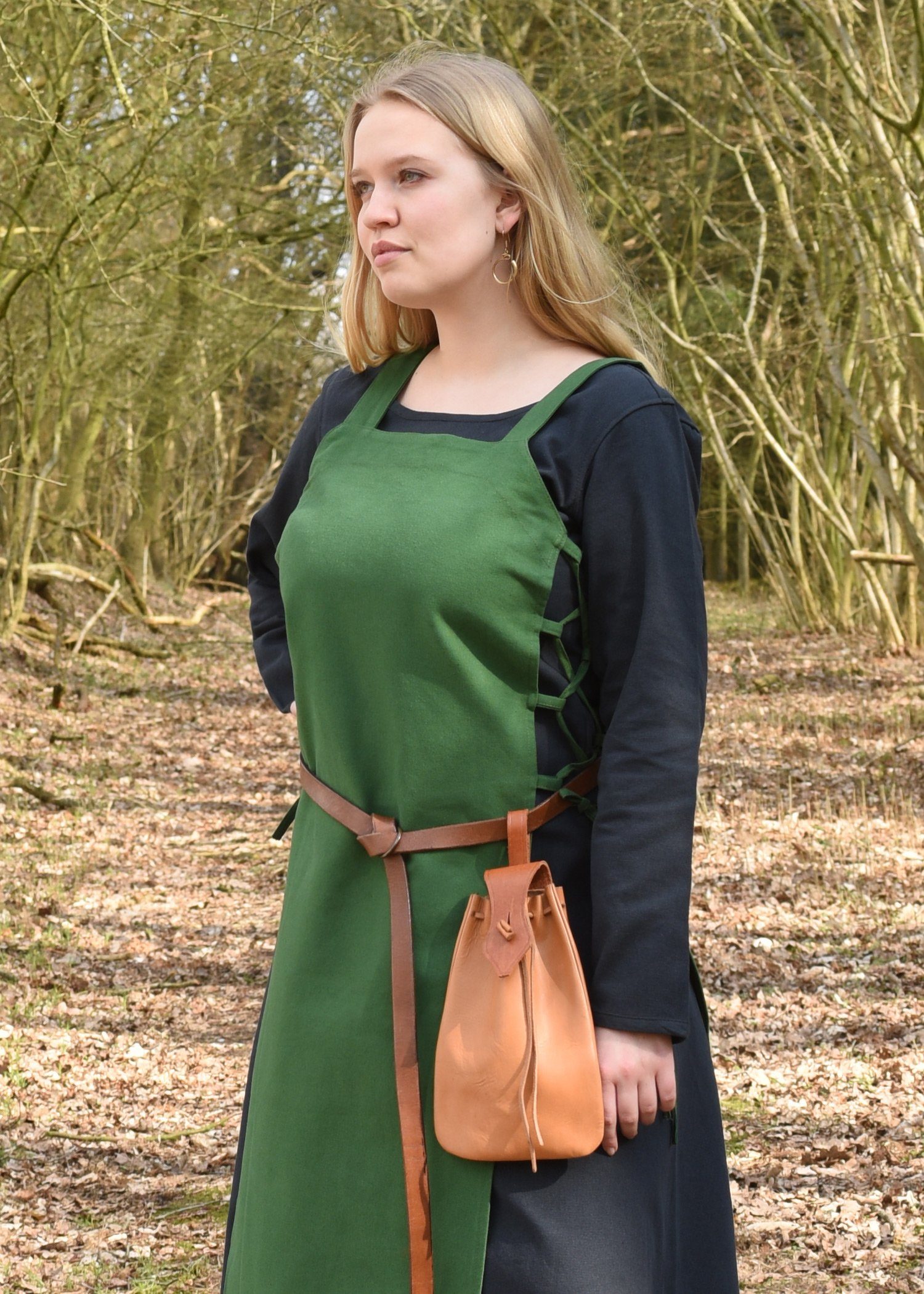 Battle Merchant Ritter-Kostüm Wikinger Überkleid Tinna, grün