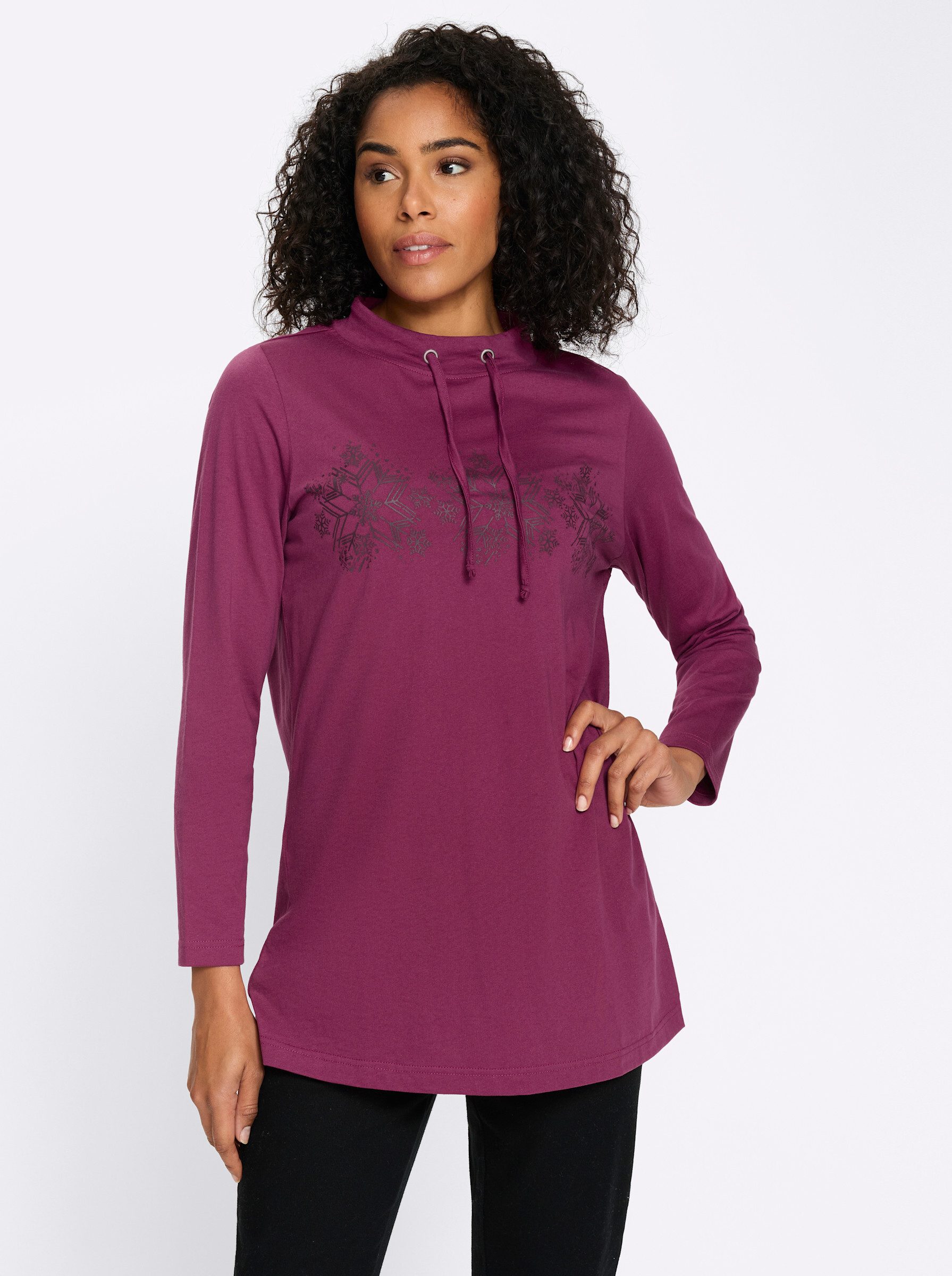 T-Shirt Longshirt Langarm