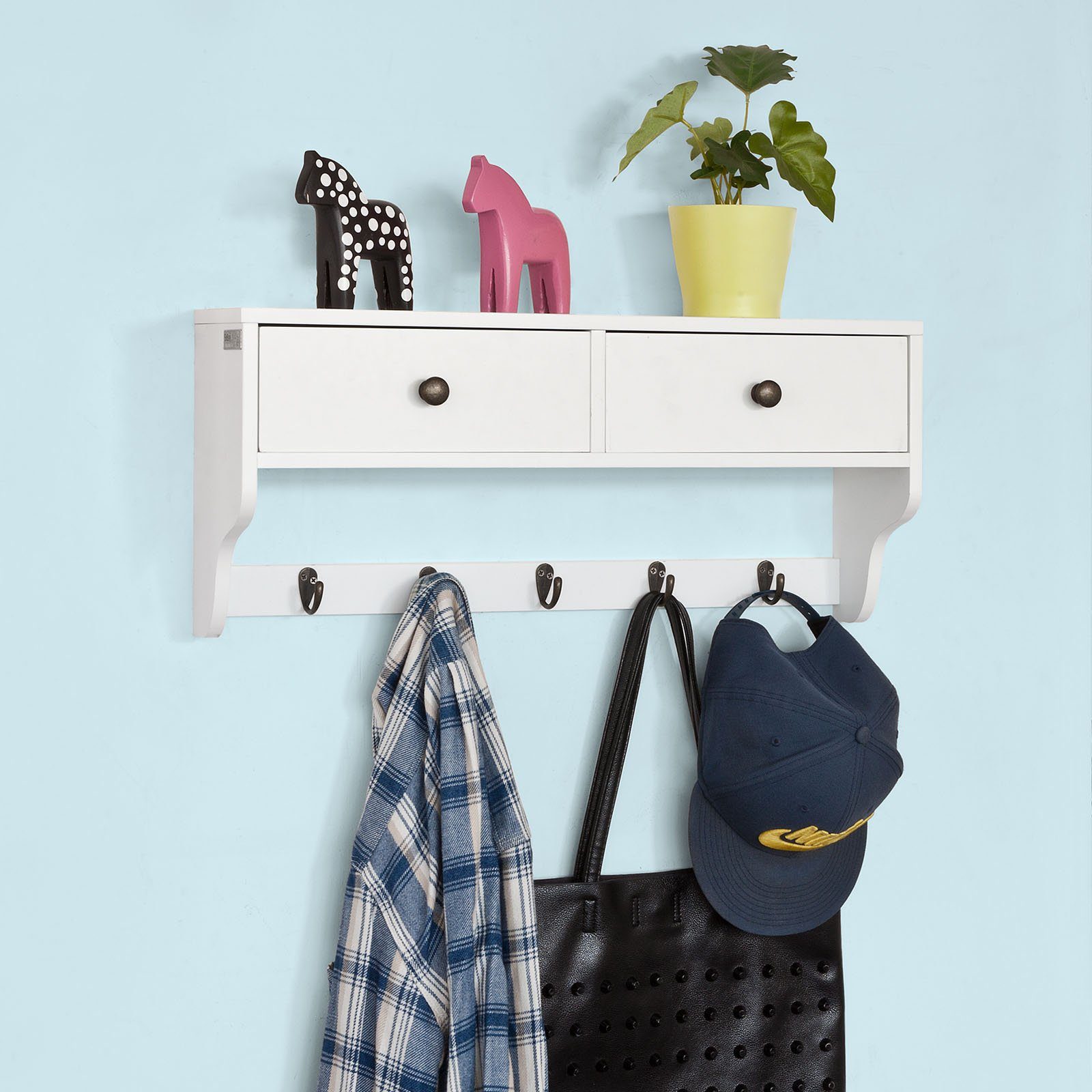 SoBuy Wandgarderobe FRG178, Wandschrank Wandregal Hängeregal günstig online kaufen