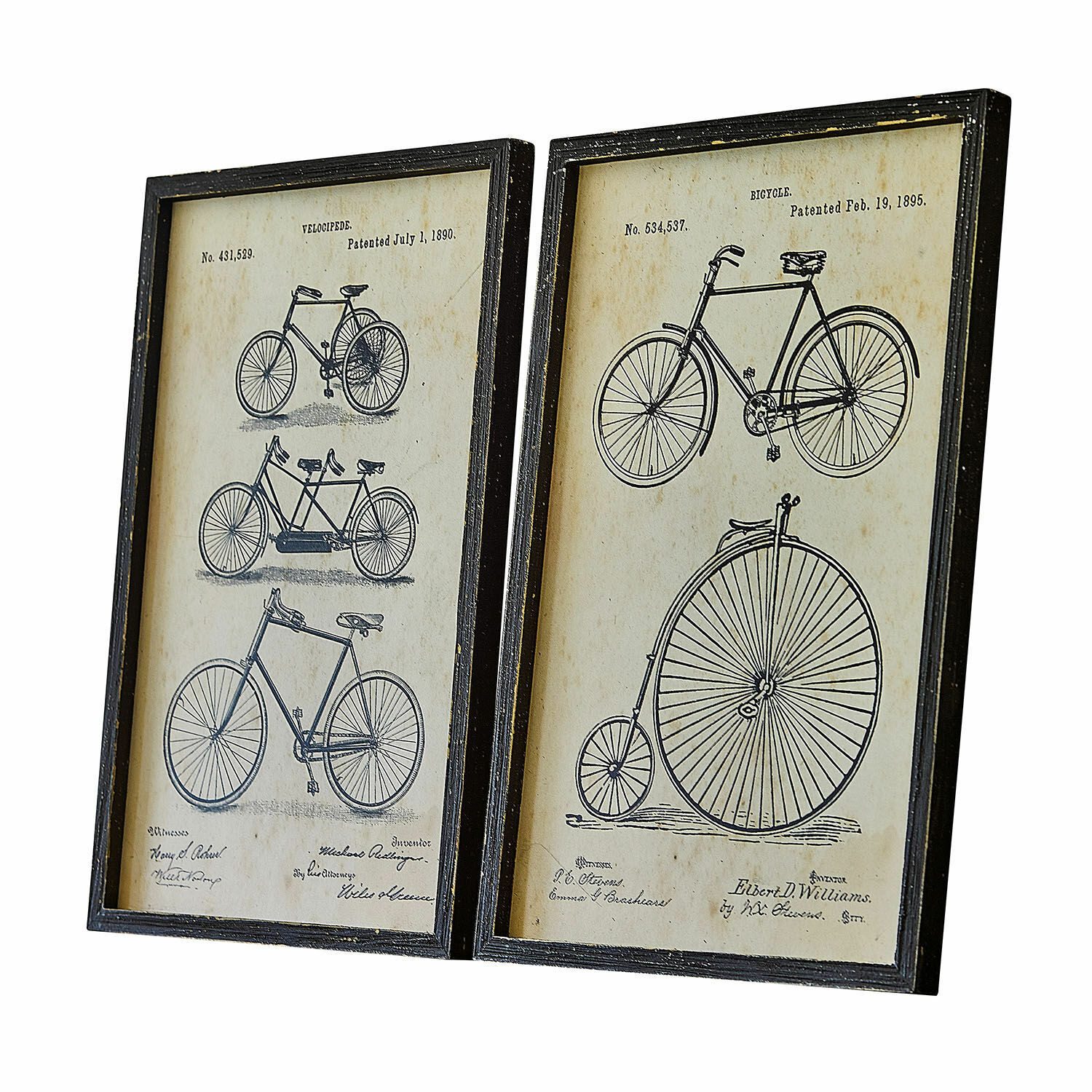 Mirabeau Wanddekoobjekt Bild 2er Set Golovine schwarz/beige
