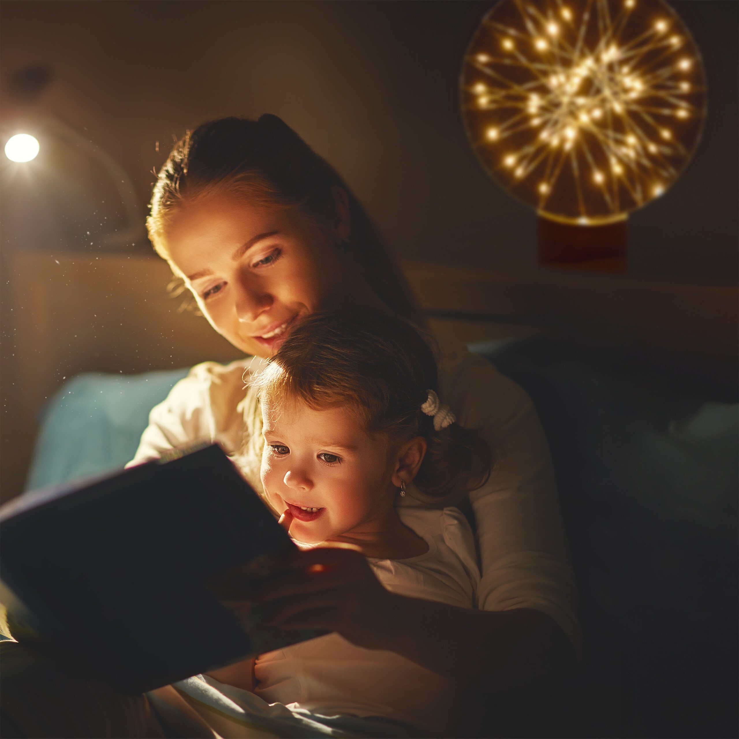 relaxdays LED Dekolicht LED Ring Deko 25 cm, LED, Warmweiß