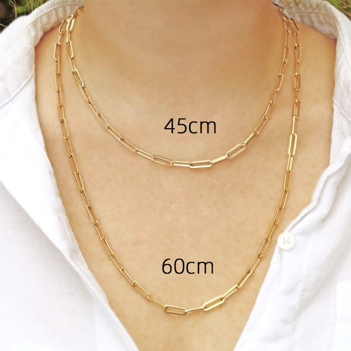 KARMA Kette ohne Anhänger Halskette Damen Edelstahl vergoldet vers. Längen günstig online kaufen