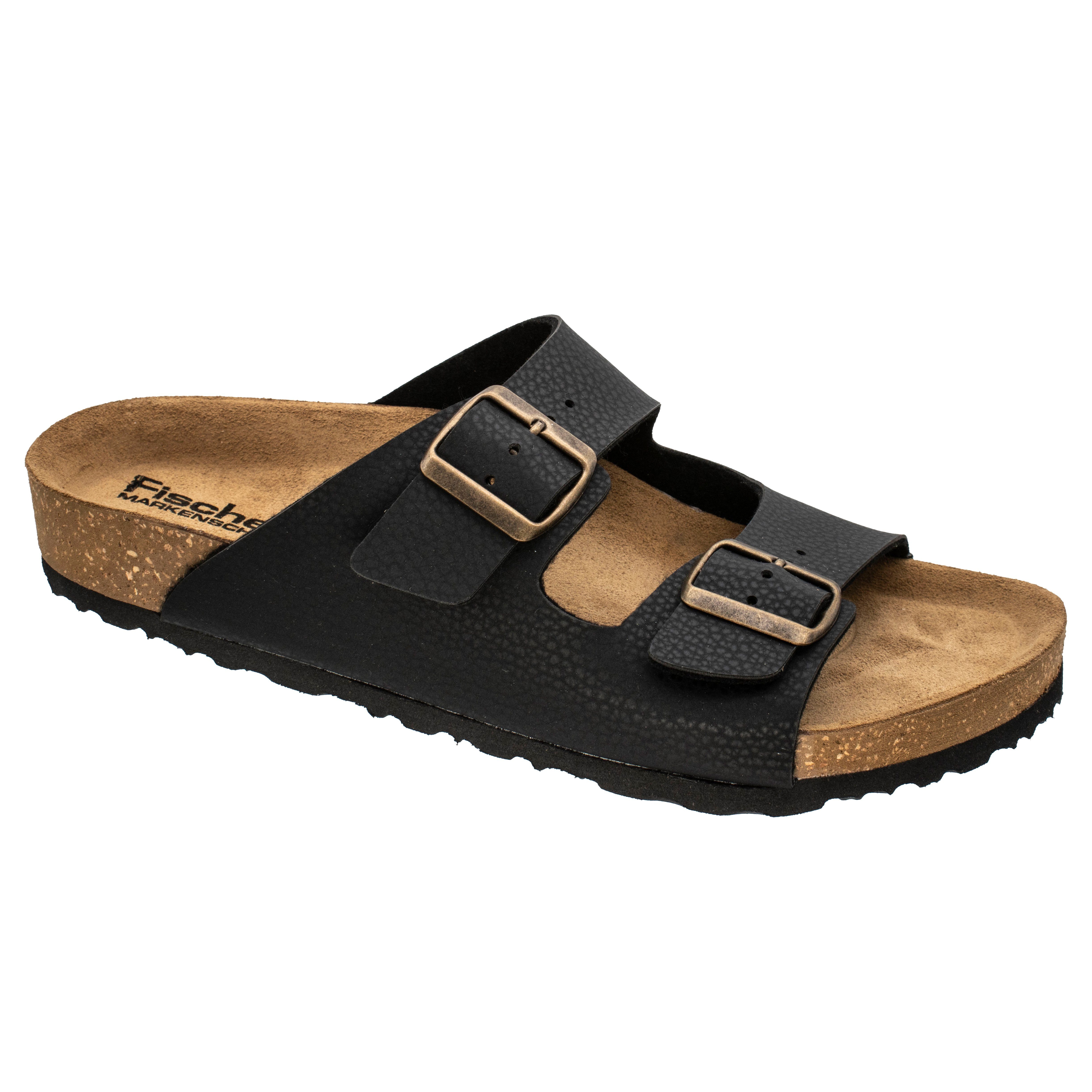 Fischer-Markenschuh Tobi Pantolette aus Vegano (Lederimitat), Lederfußbett, günstig online kaufen