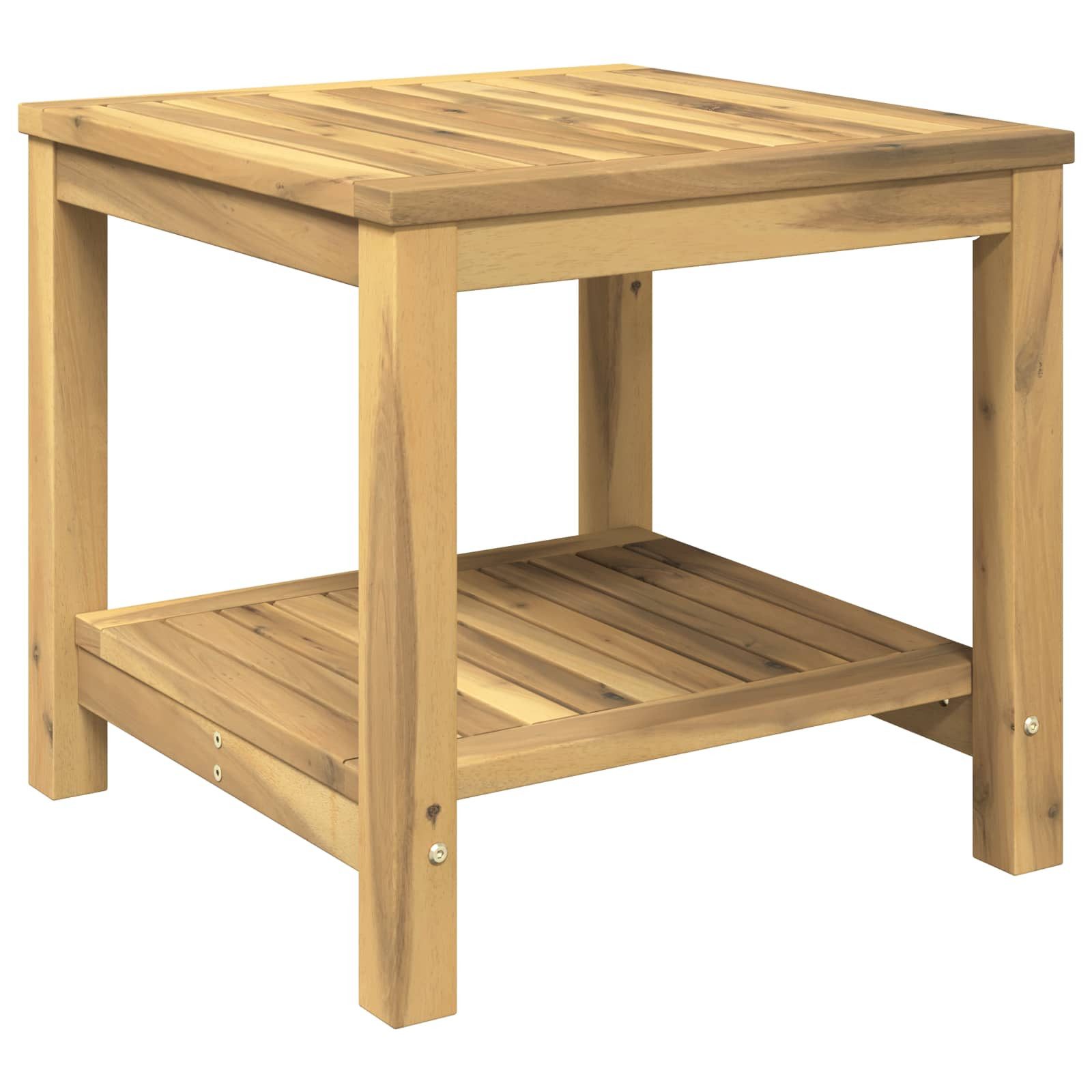 vidaXL Couchtisch 485 x 49 x 45 cm Couchtisch Weiß 48,5x49x45 cm Massivholz Akazie
