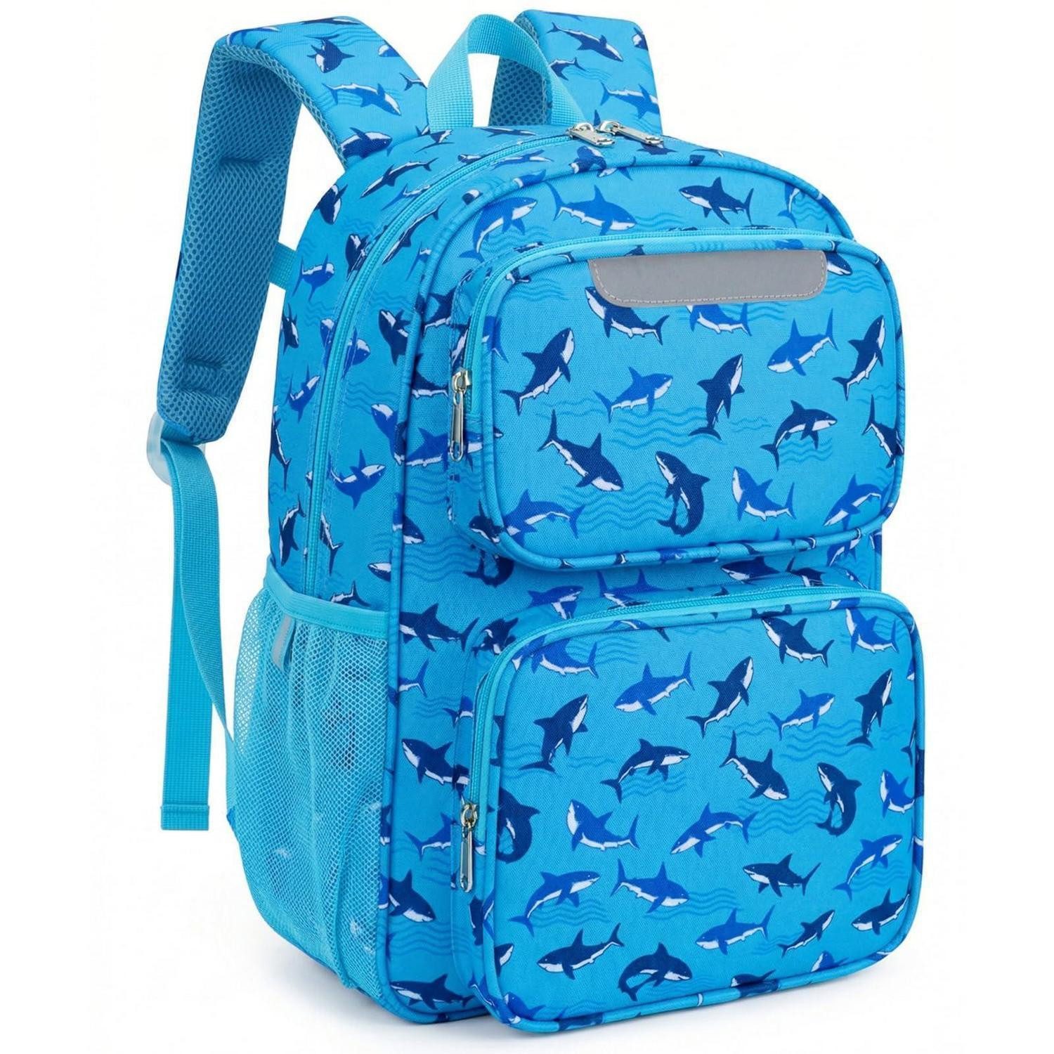 LuxusKollektion Kinderrucksack Kinderrucksack 15L Blauer Hai Jungen 5-8J