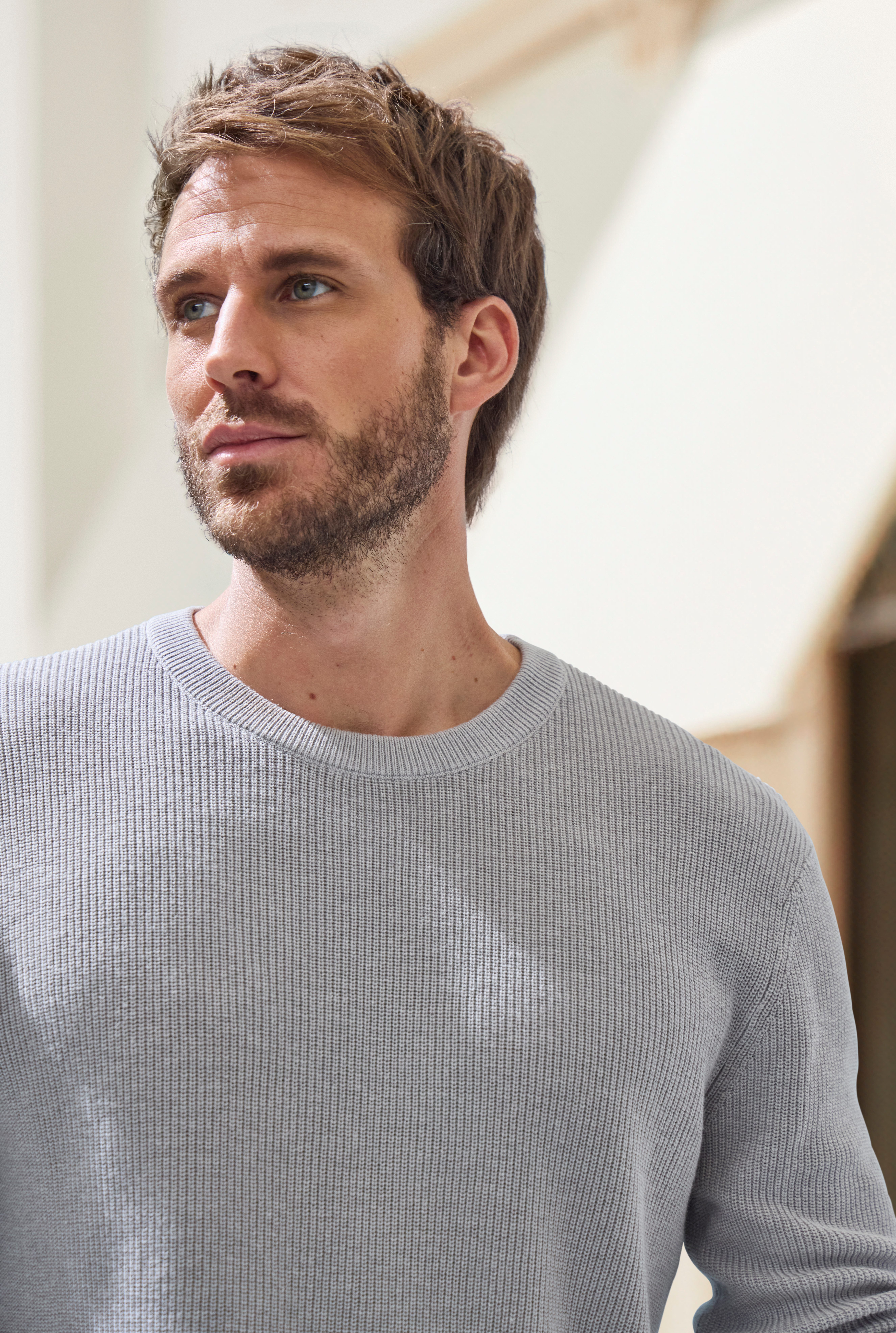 John Devin Strickpullover bis Größe 5XL Pullover in modischen Farben aus Baumwollmischung