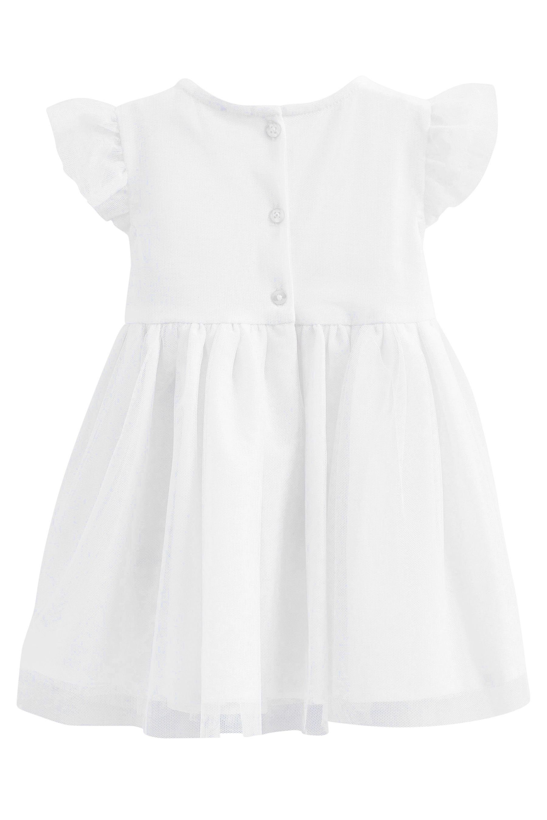 Next Tüllkleid Verziertes (1-tlg) mit White Babykleid Mesh
