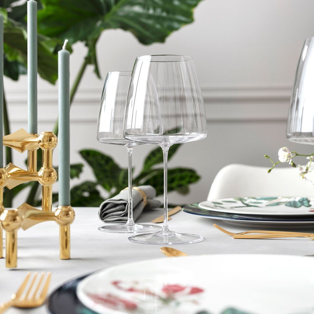 Villeroy & Boch Signature Rotweinglas MetroChic Rotweinkelch Set 2tlg 240mm, 2-tlg., Glas, Kristallglas, 2 Stck, spülmaschinenfest