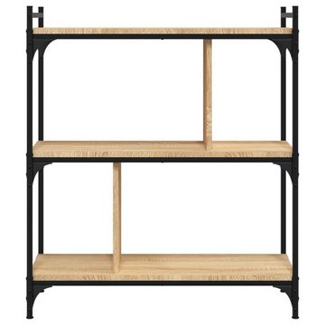 vidaXL Bücherregal Bücherregal 3 Böden Sonoma-Eiche 76x32x88 cm Holzwerkstoff, 1-tlg.