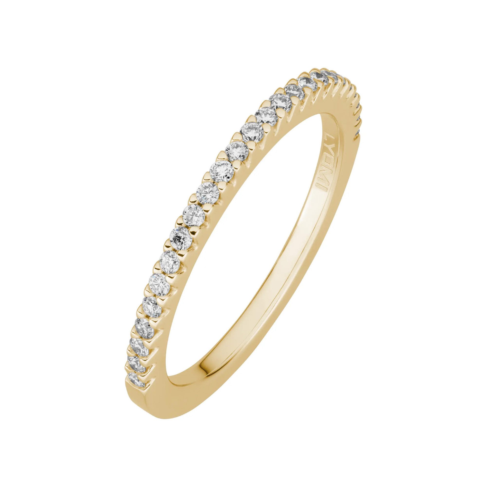 LYOMI Fingerring 585/- Gelbgold 25 synth. Diam. 0,28ct.