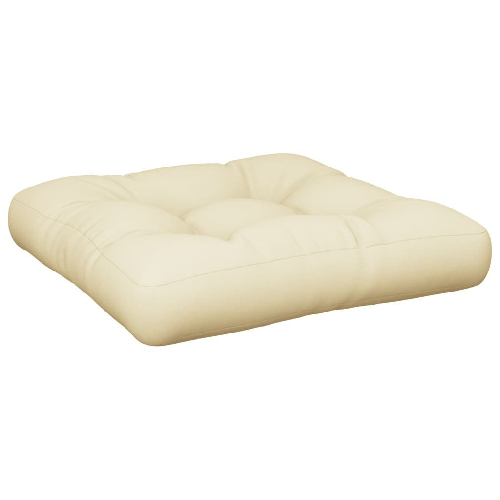 vidaXL Sitzauflage Palettenkissen Creme 58x58x10 cm günstig online kaufen