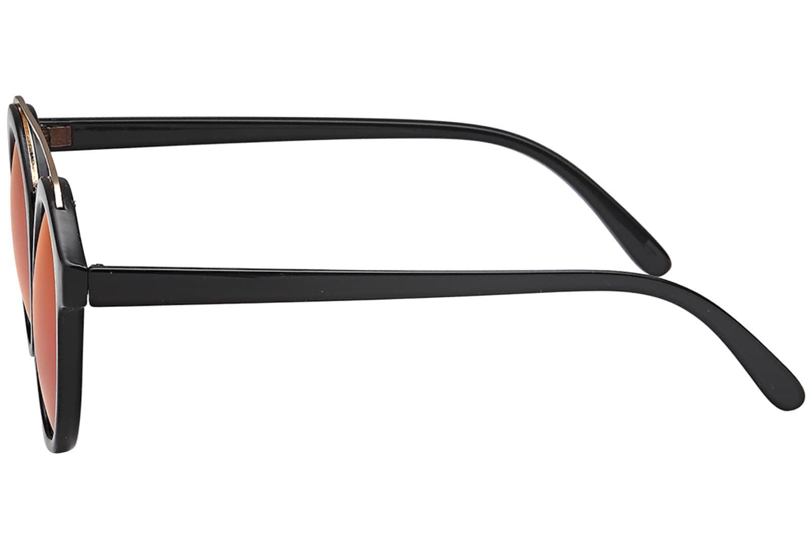 BEZLIT Eyewear Retrosonnenbrille Deppelsteg Designer Sonnenbrille (1-St) mit schwarzen Linsen