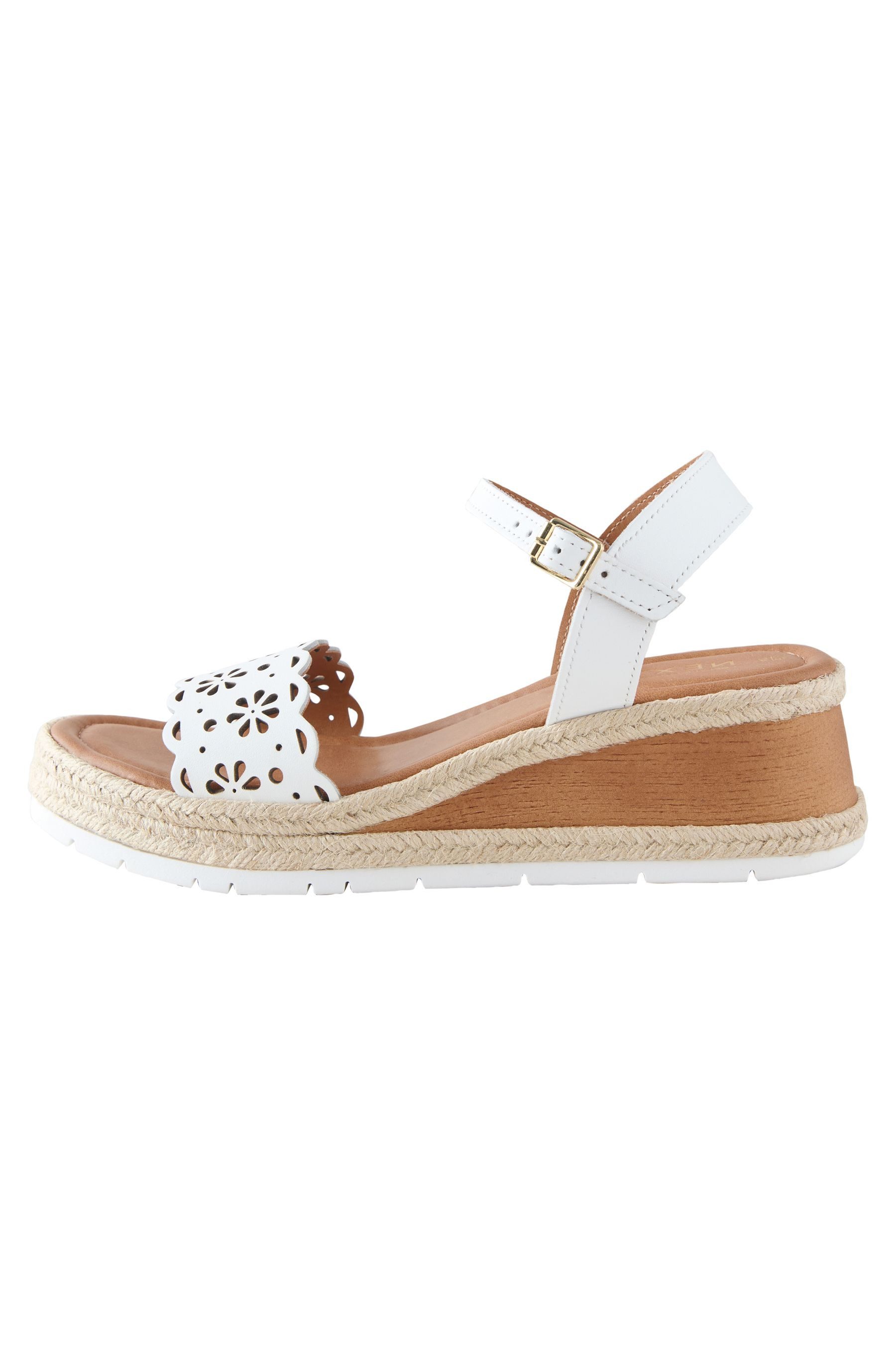 Next Forever Comfort® Lederschuhe mit Keilabsatz Keilsandalette