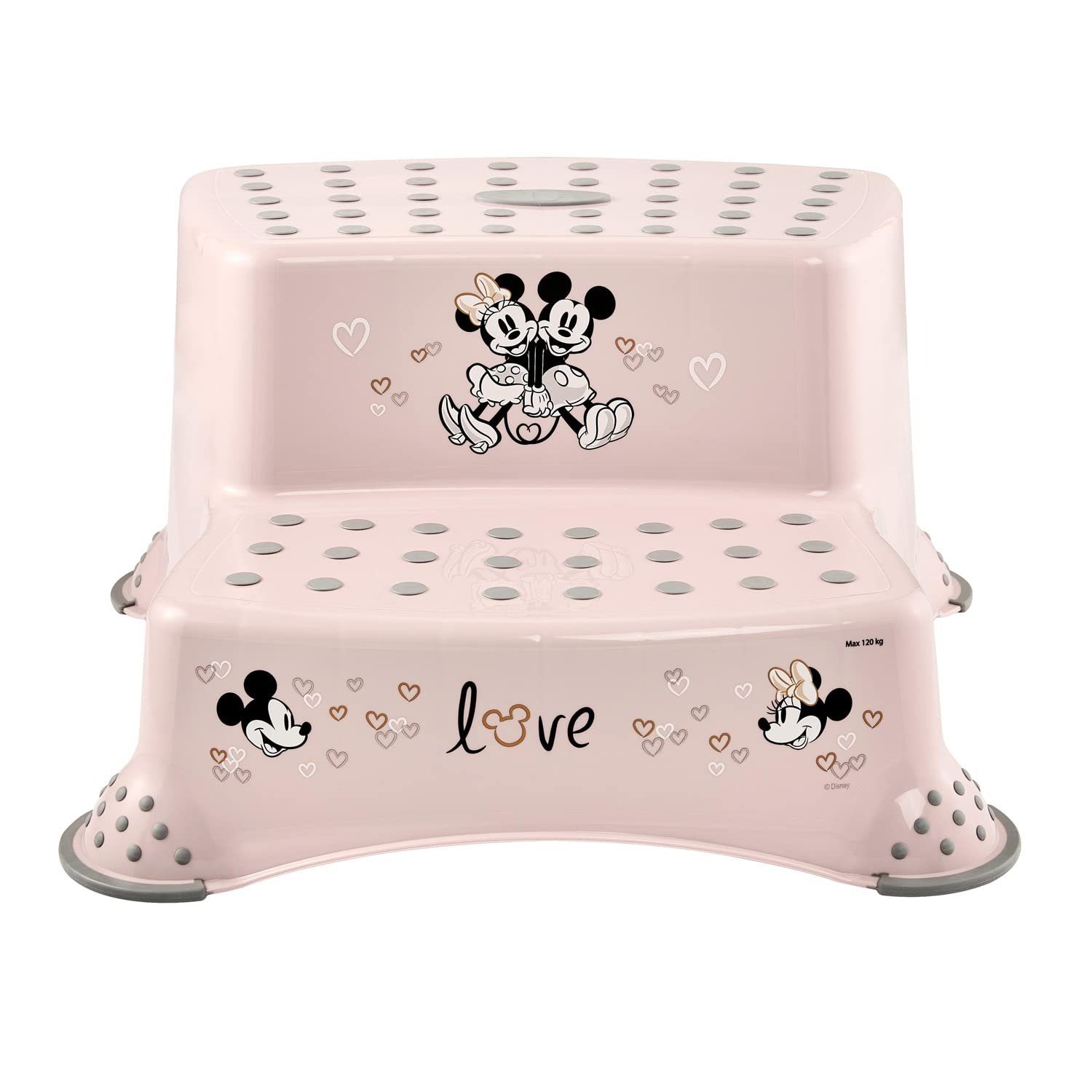 keeeper Tritthocker Hocker zweistufig Disney Minni Maus Nordic Pink bis 120 kg