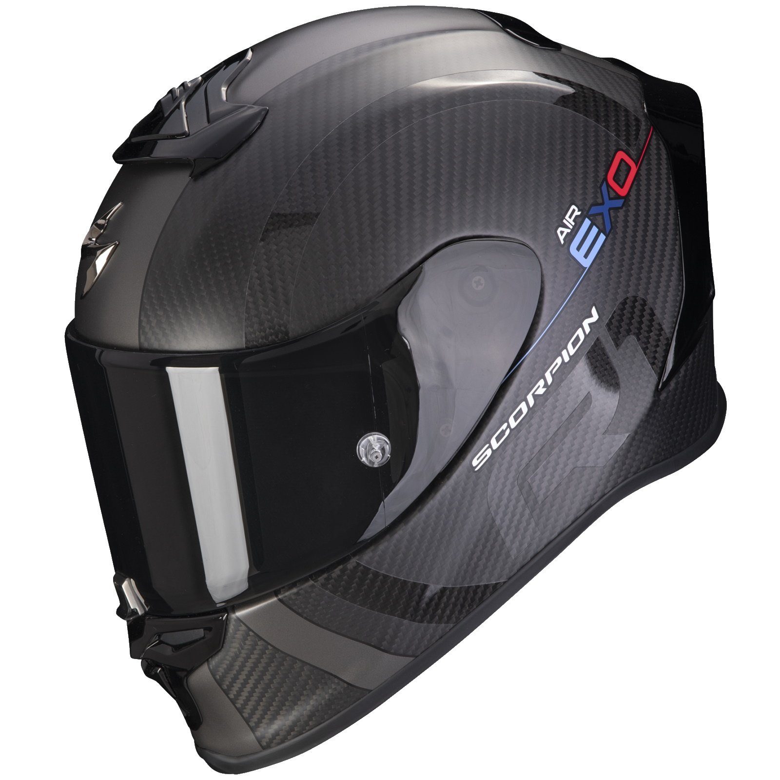 Scorpion Exo Motorradhelm Scorpion Exo-R1 Evo Carbon Air MG Matt-Schwarz / Dark Silver L