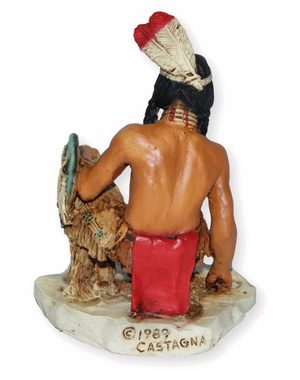 Castagna Dekofigur Native American Figur Uncas der letzte Mohikaner H 12 cm Castagna