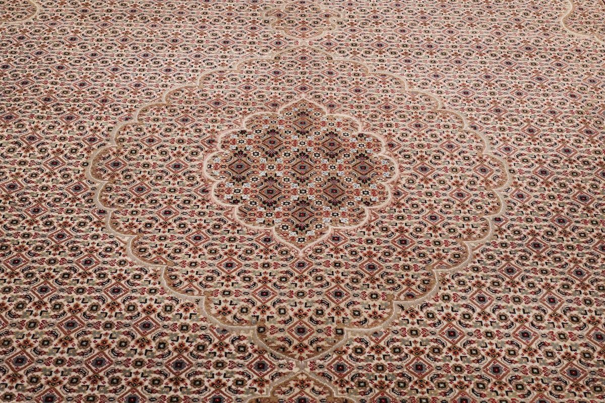 Orientteppich Indo Täbriz mm Orientteppich, Höhe: Handgeknüpfter Nain rechteckig, Trading, 252x348 12