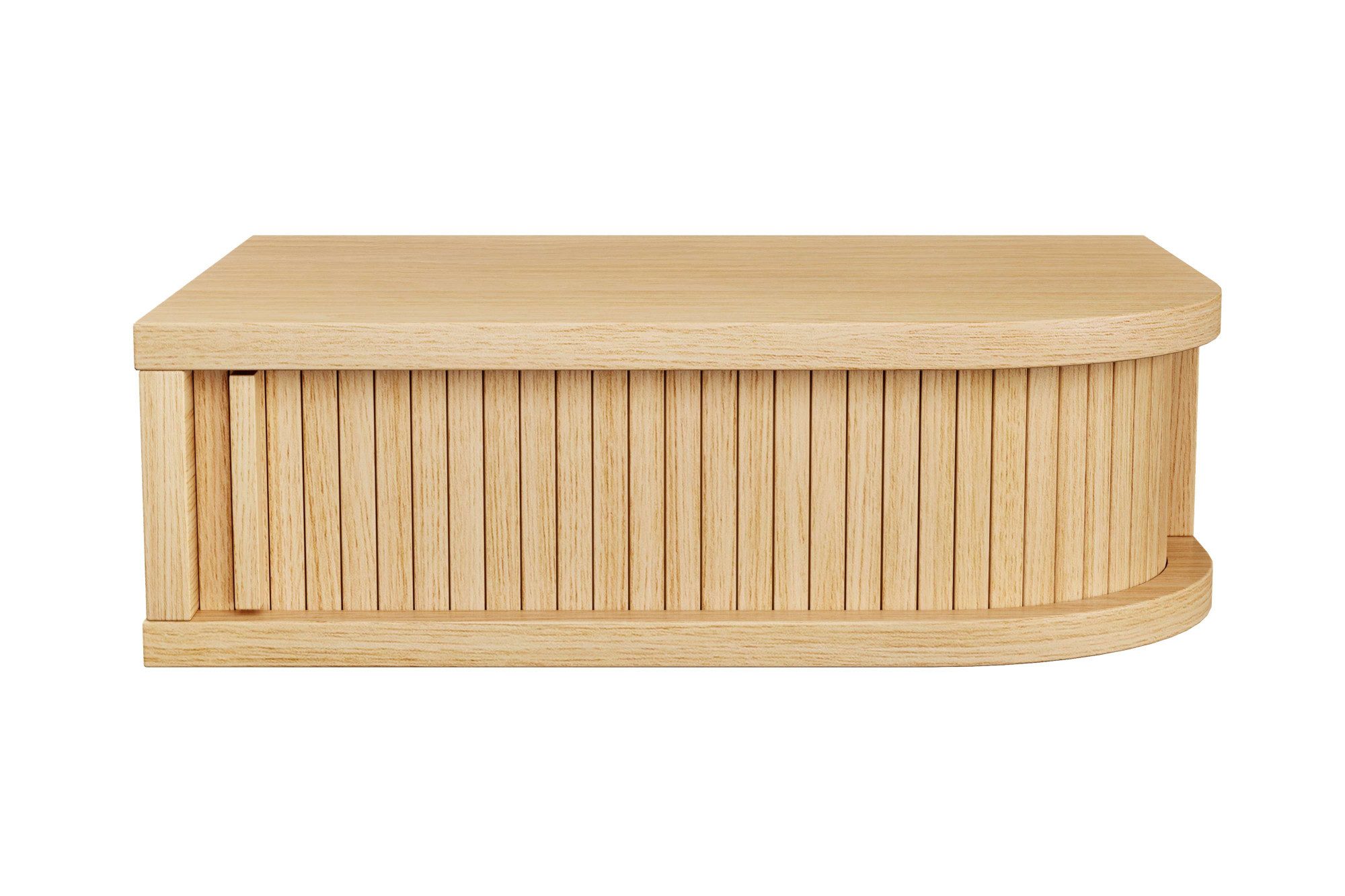 Woodman Nachttisch Farsta, in 3 Farben, mit Tambourschiebetüren, mit Eichenholz furniert, FSC®