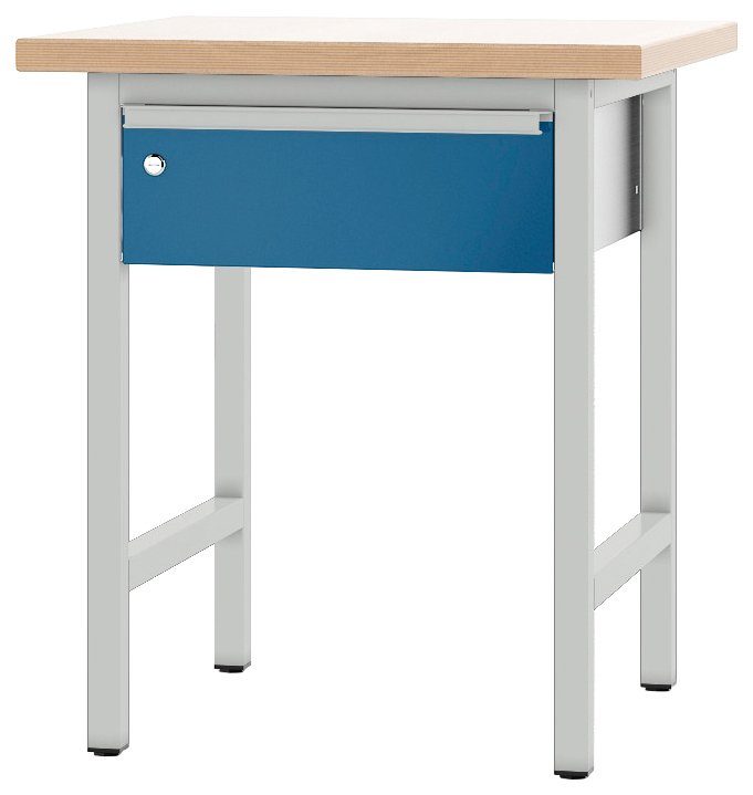 PADOR Arbeitstisch 700.1.700 grau/blau | Tische