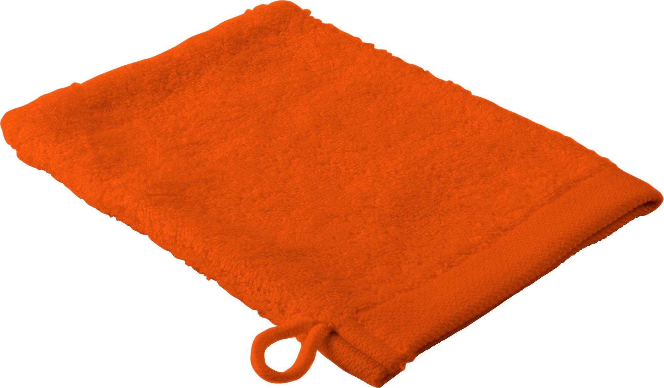 Waschhandschuh orange (3-tlg) Gold-Line