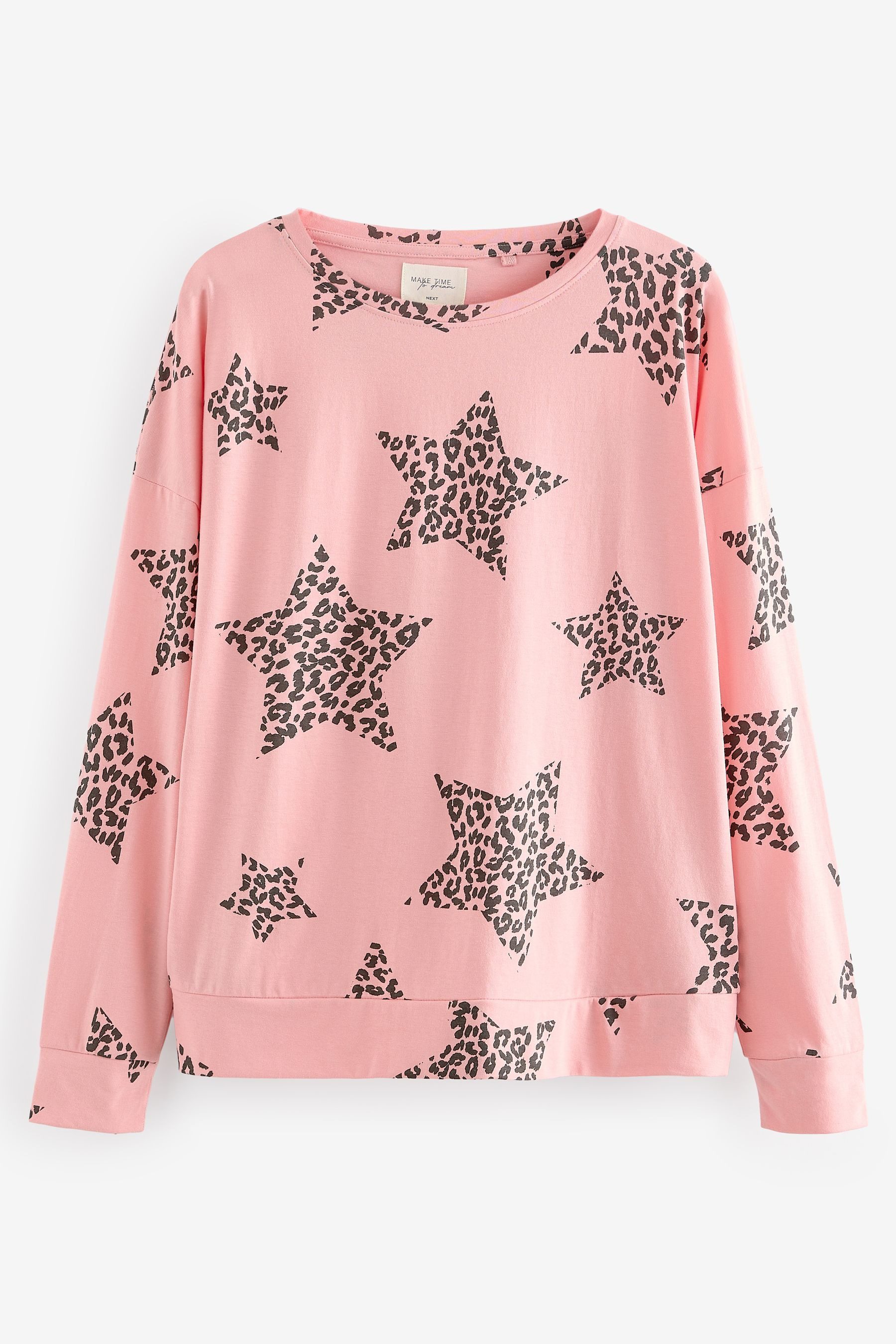 Next Pyjama Gemusterter langärmeliger Pyjama (2 günstig online kaufen