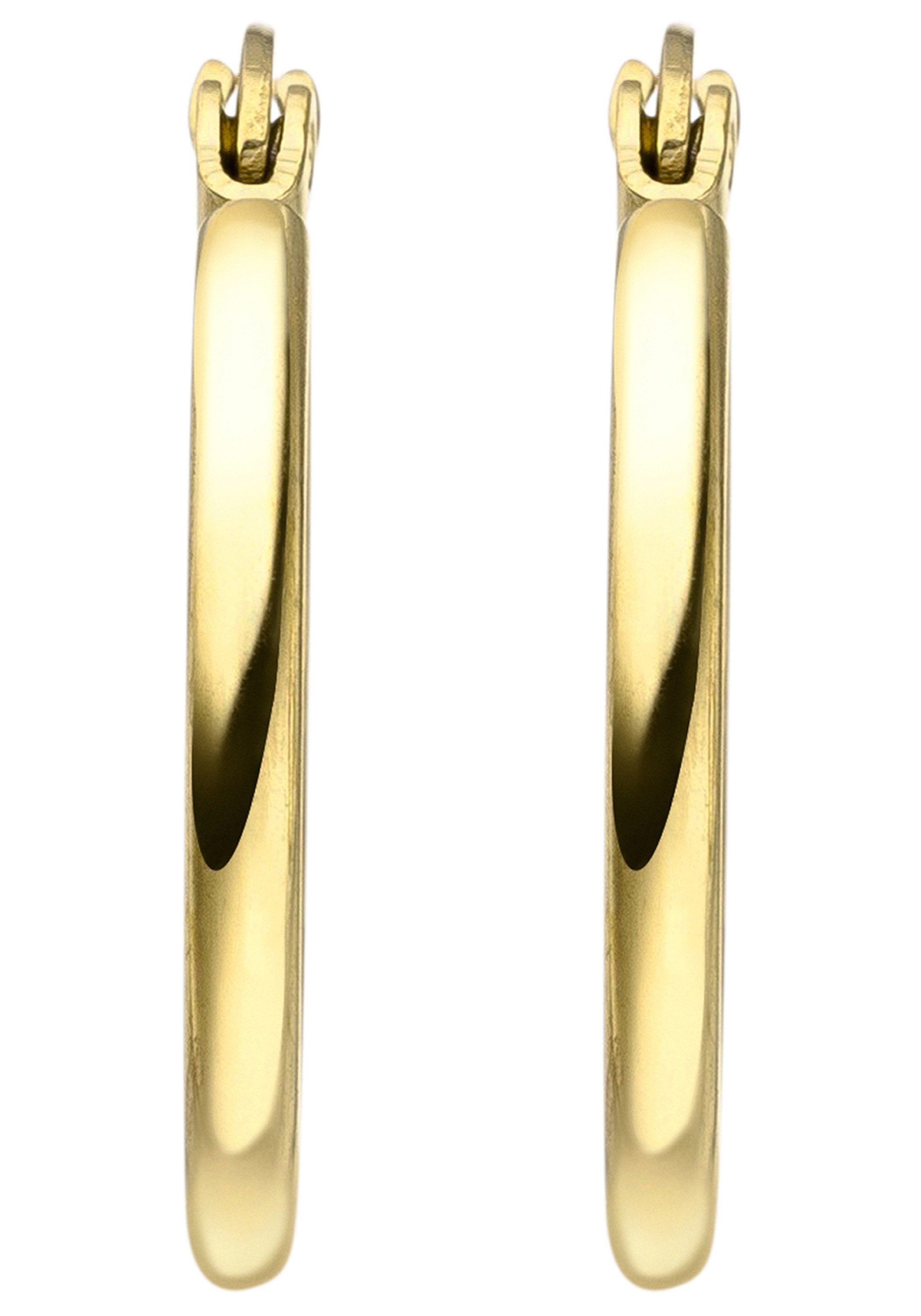 JOBO Paar Creolen, Edelstahl goldfarben beschichtet 20 mm günstig online kaufen