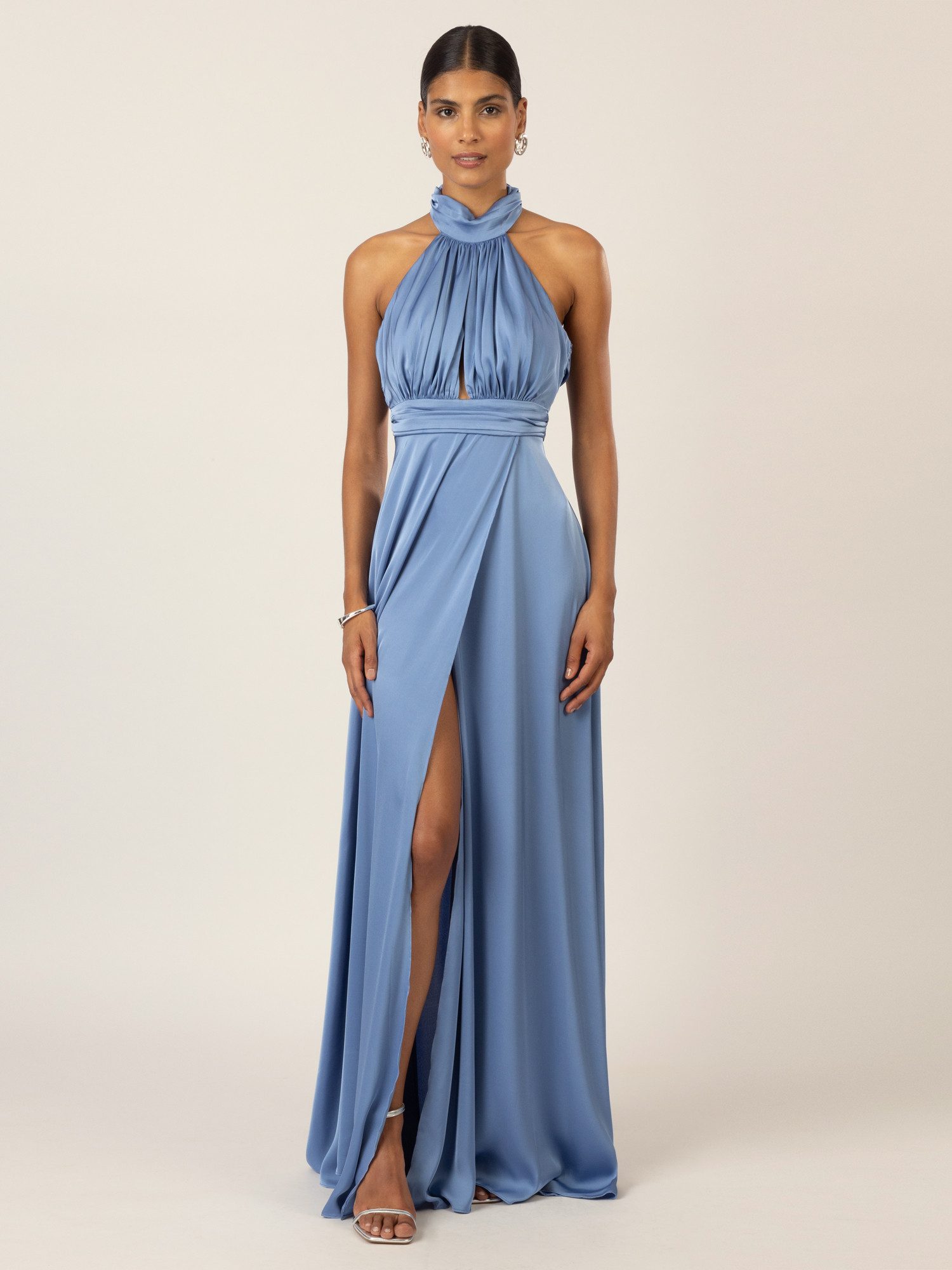 Apart Abendkleid mit Raffung und Wickeloptik günstig online kaufen