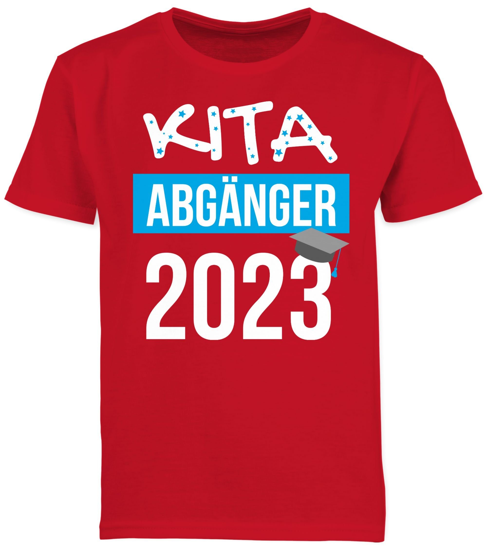 Kinder Kids (Gr. 92 - 146) Shirtracer T-Shirt Kita Abgänger 2023 - blau - Schulkind Einschulung und Schulanfang - Jungen Kinder 