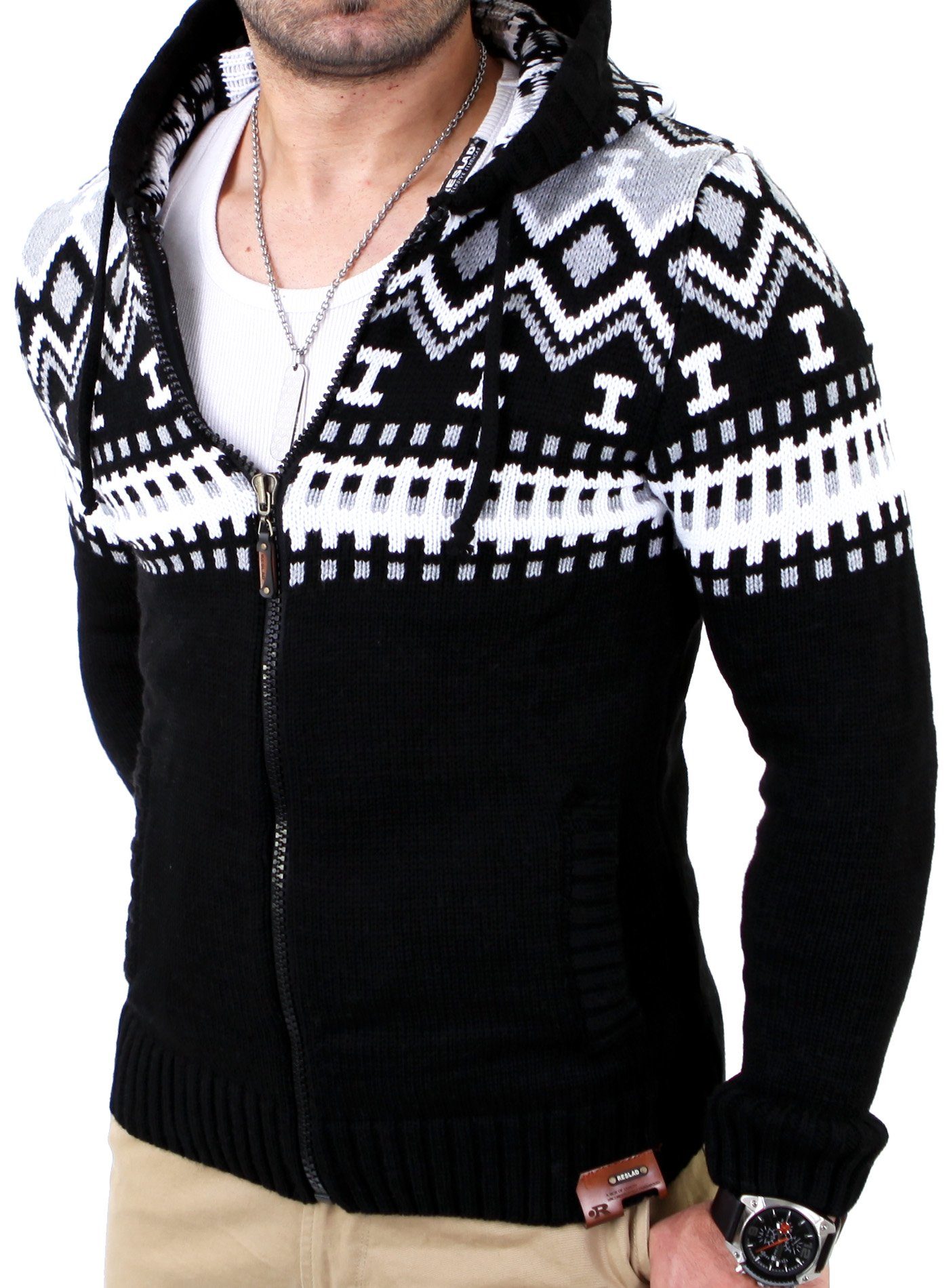 Reslad Strickpullover Reslad Herren Grobstrick Norweger günstig online kaufen