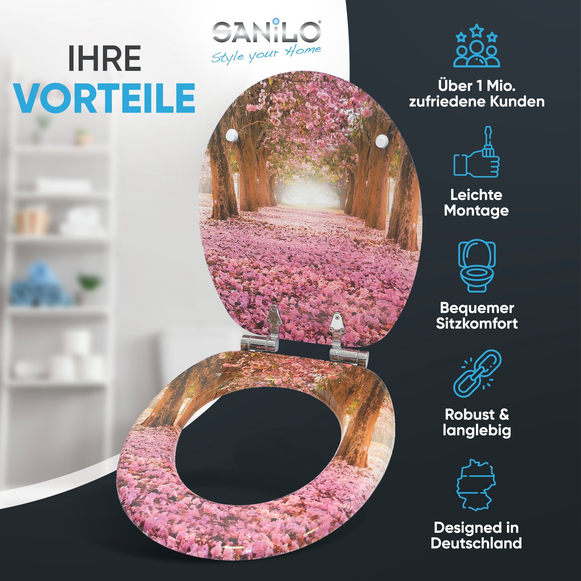 Sanilo WC-Sitz Romantik, mit Absenkautomatik, hochwertig günstig online kaufen