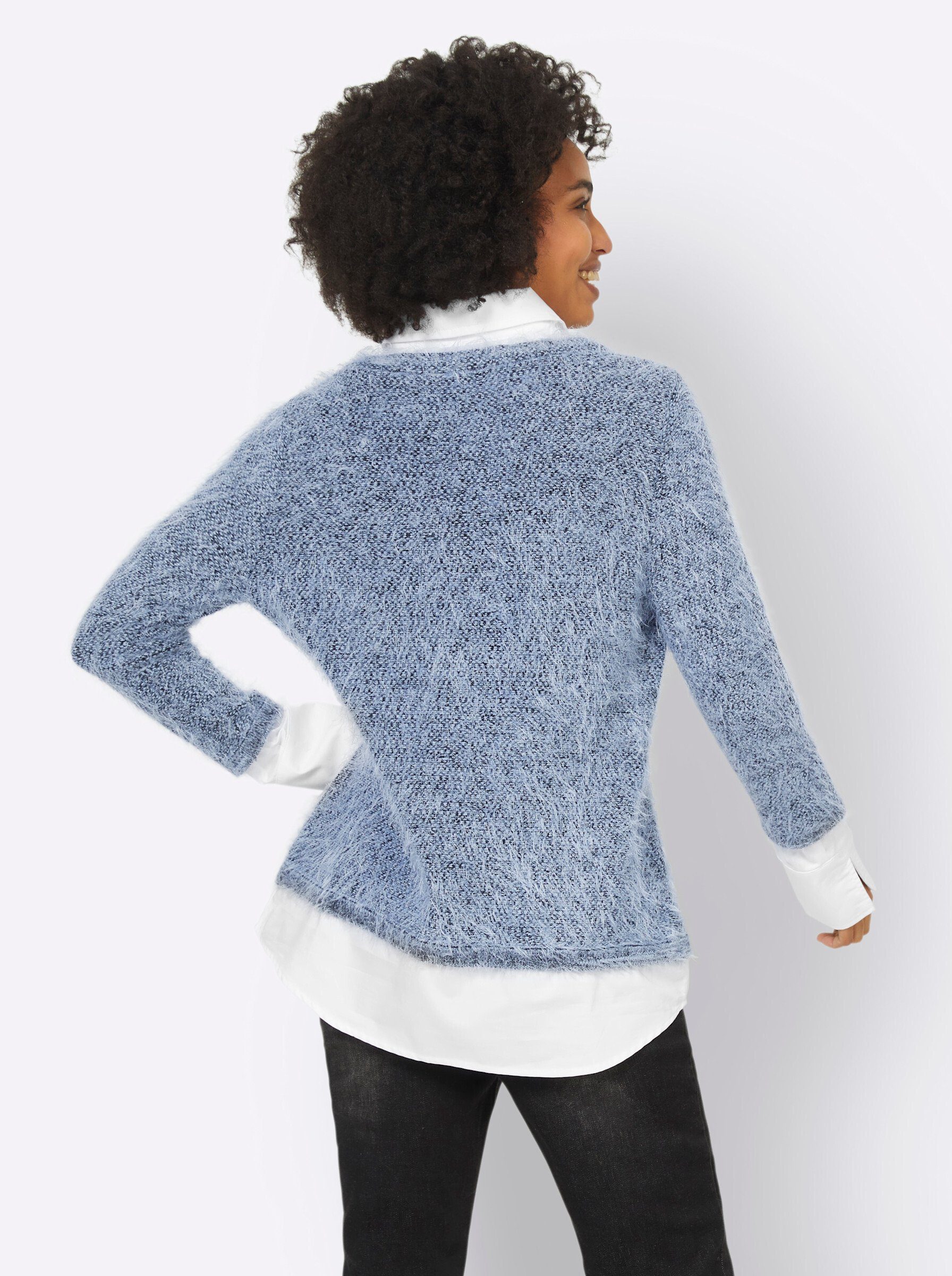 heine Strickpullover bleu