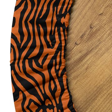 Abakuhaus Tischdecke Rundum-elastische Stofftischdecke, Safari Dschungel-Tiger-Haut-Streifen