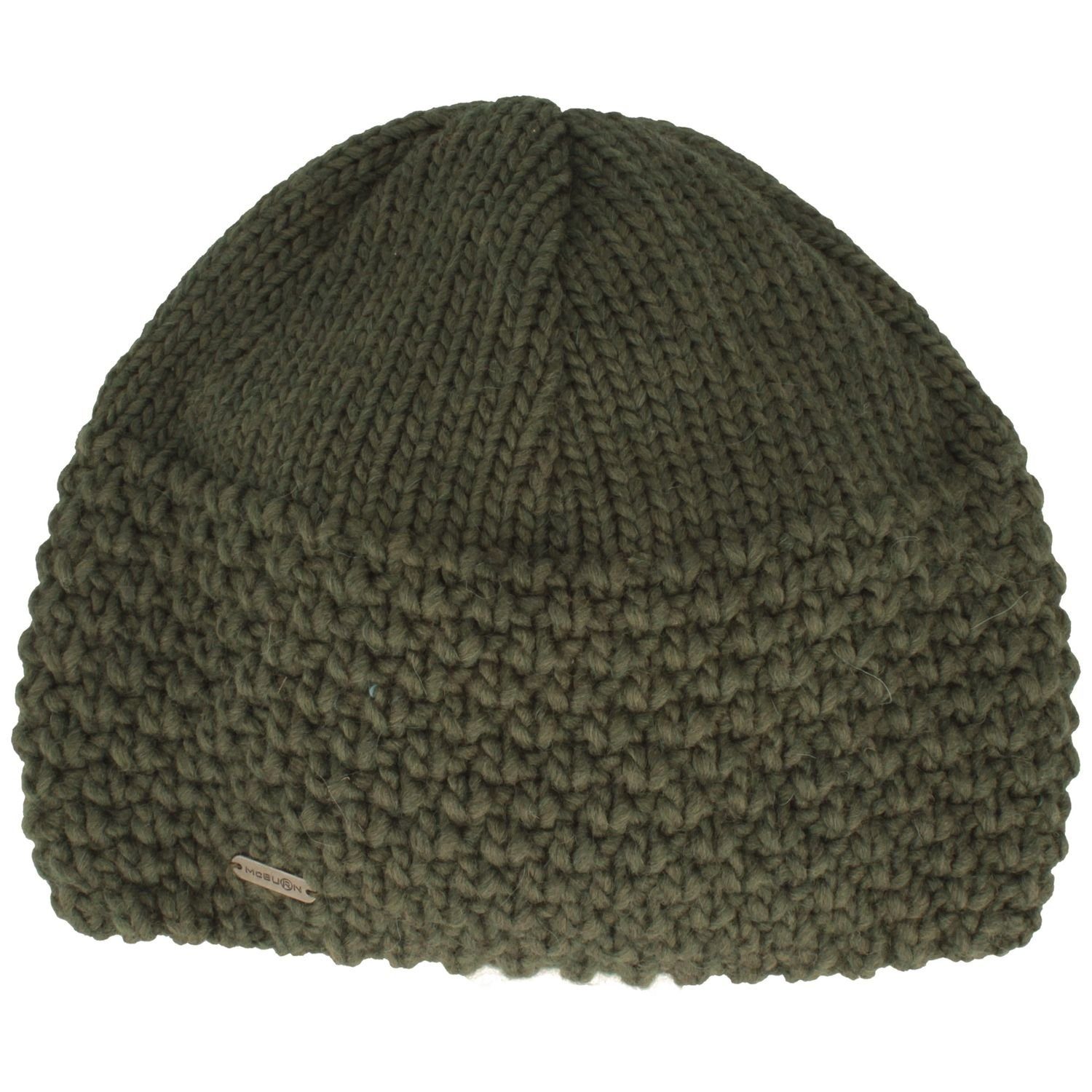 McBurn Strickmütze McBurn feine gestrickte Rollrandmütze mit Wollanteil günstig online kaufen