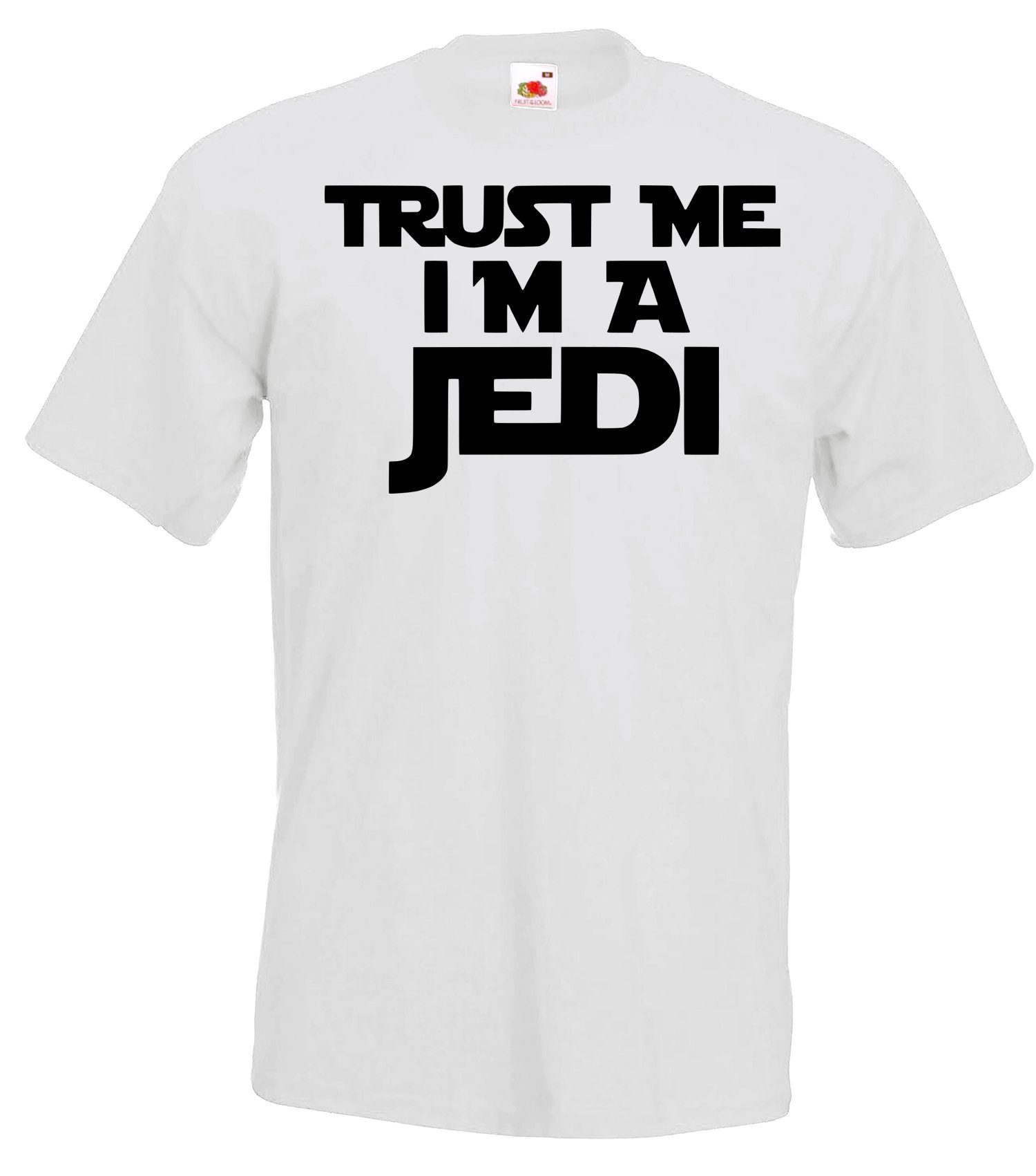 Youth Designz T-Shirt Trust me I'm a Jedi Herren T-Shirt mit lustigen Spruch Weiß