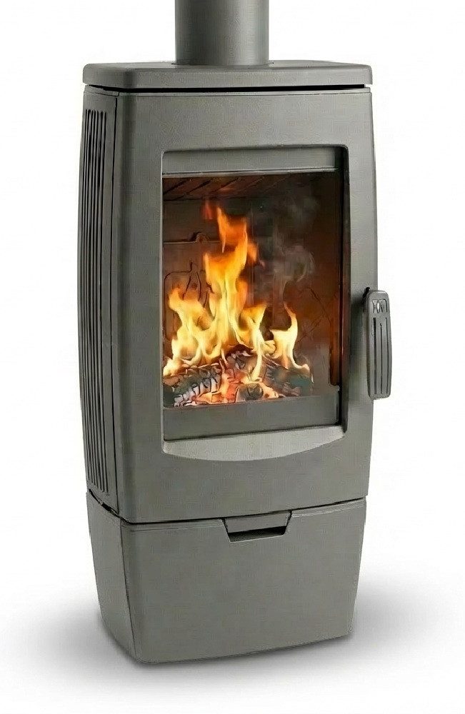 Plamen Kaminofen Gala grau, Design-Gussofen, 8,00 kW