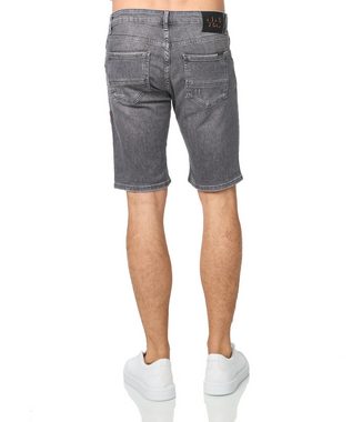 Denim House Jeansshorts Patchwork Short Jeans im Used-Look Herren Bermuda Schwarz 30