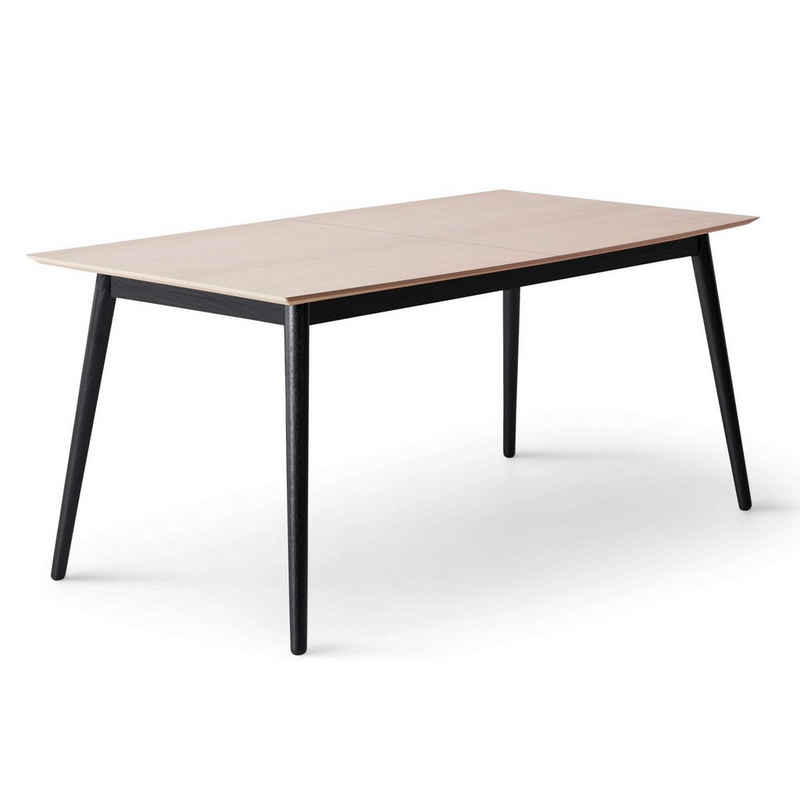 Hammel Furniture Esstisch Meza Designtisch mit Auszugsfunktion und 2 Einlegeplatten, bootsförmige Tischplatte MDF, Massivholzgestell, in zwei Breiten