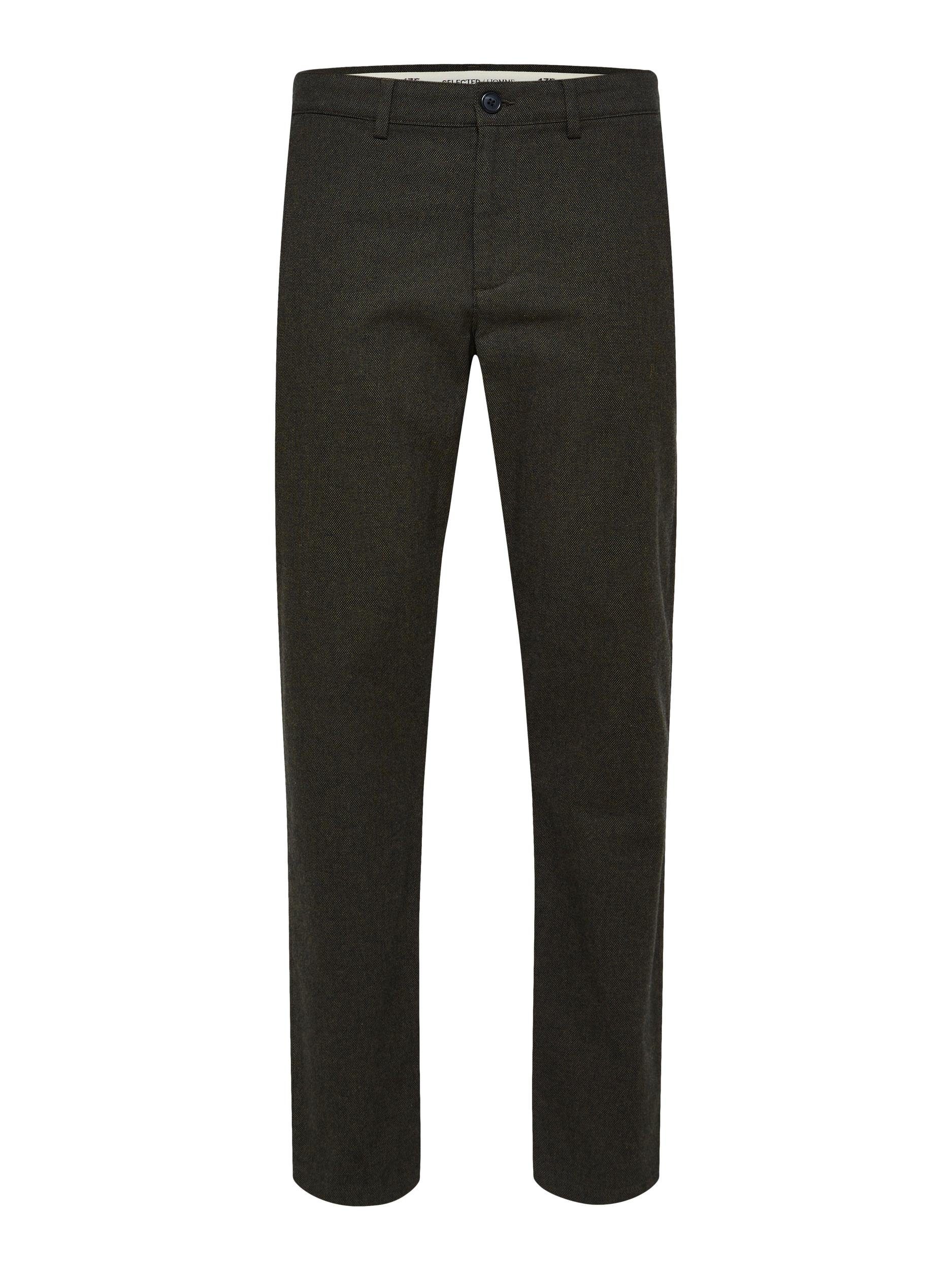 SELECTED HOMME Chinohose 175 SLIM FIT BRUSHED CHINO forest night