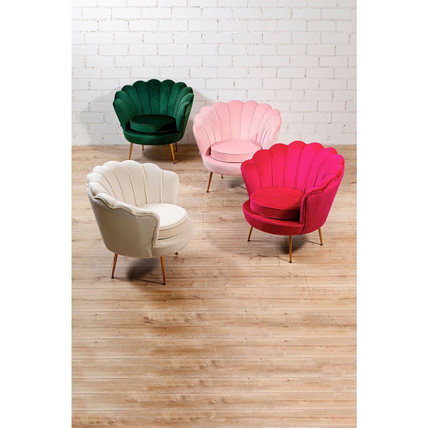 Kare Design Cocktailsessel Water Lily, Samtoptik günstig online kaufen