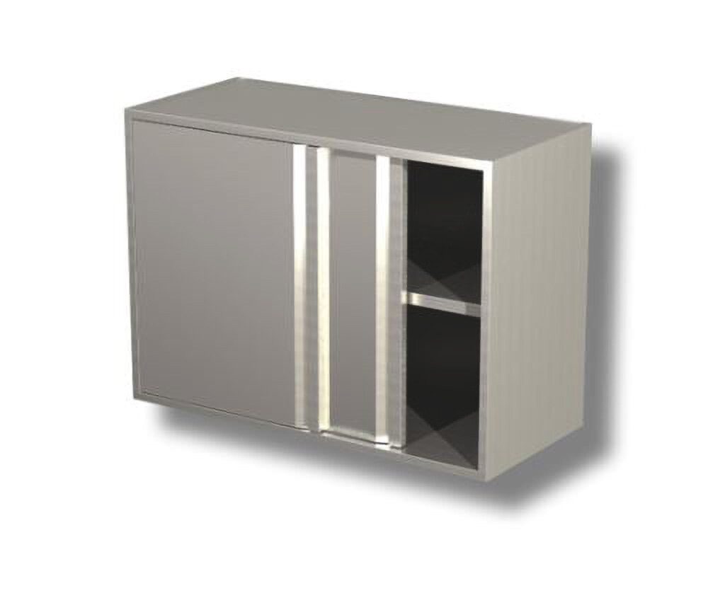GastroHero Wandhängeschrank Hängeschrank Edelstahl Küche 120 cm vormontiert Wandhängeschrank